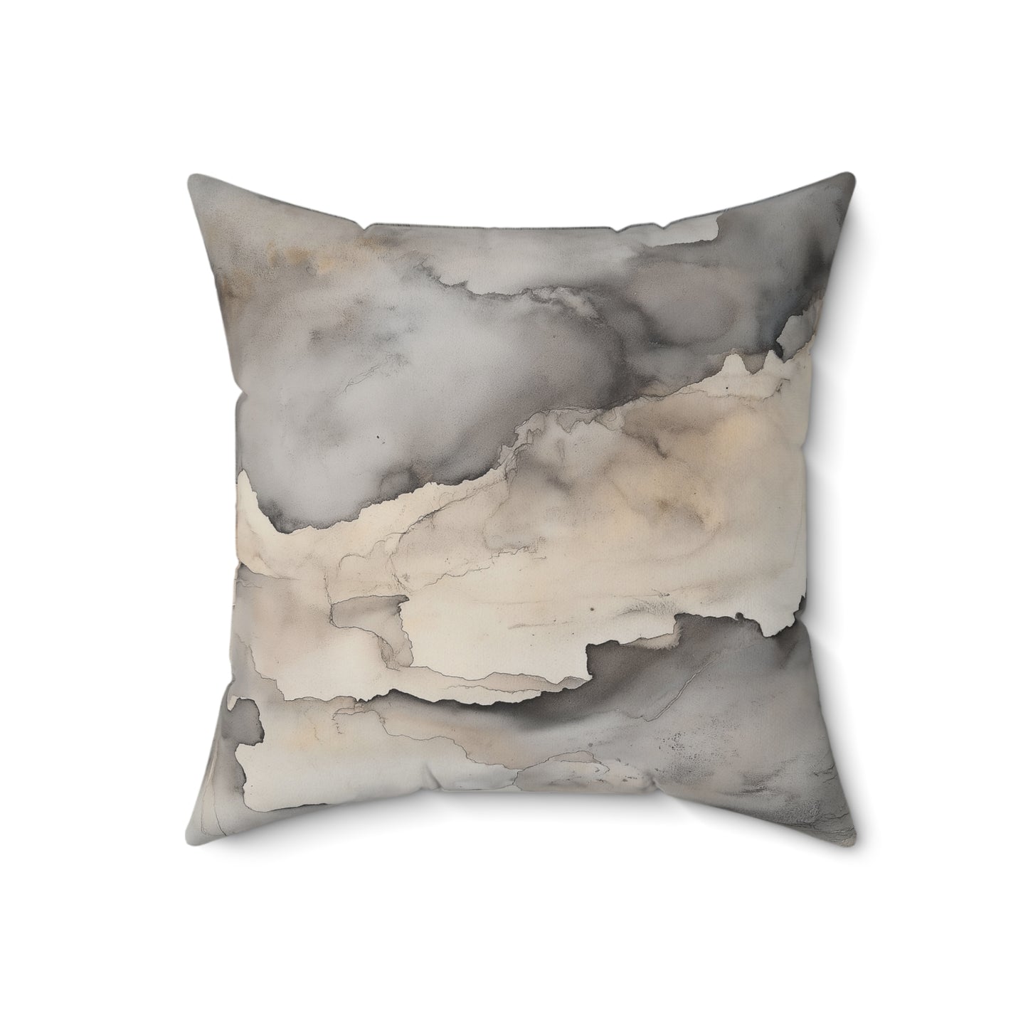 Marble Print Throw Pillow – Modern Cushion for Sofa or Bedroom