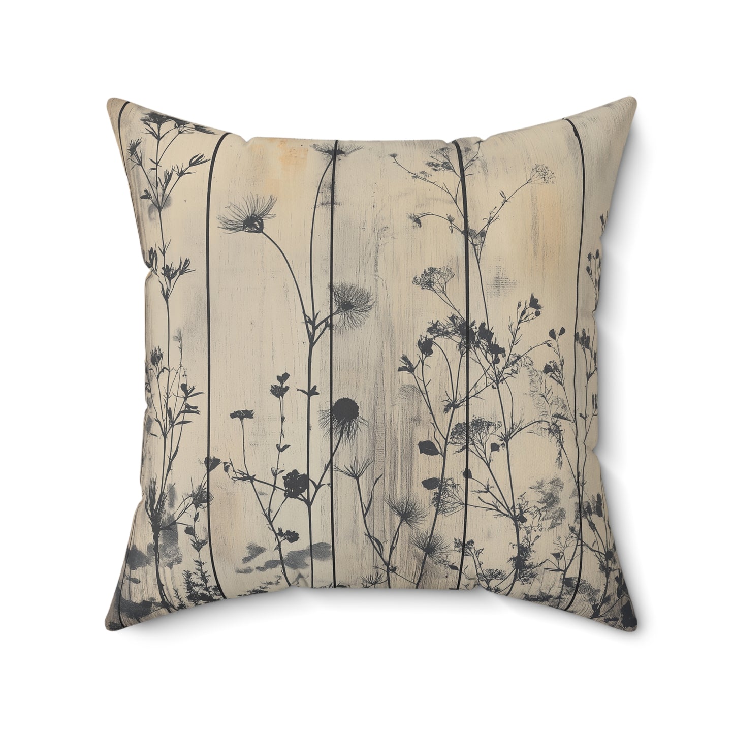 Botanical Floral Throw Pillow – Nature-Inspired Accent Cushion