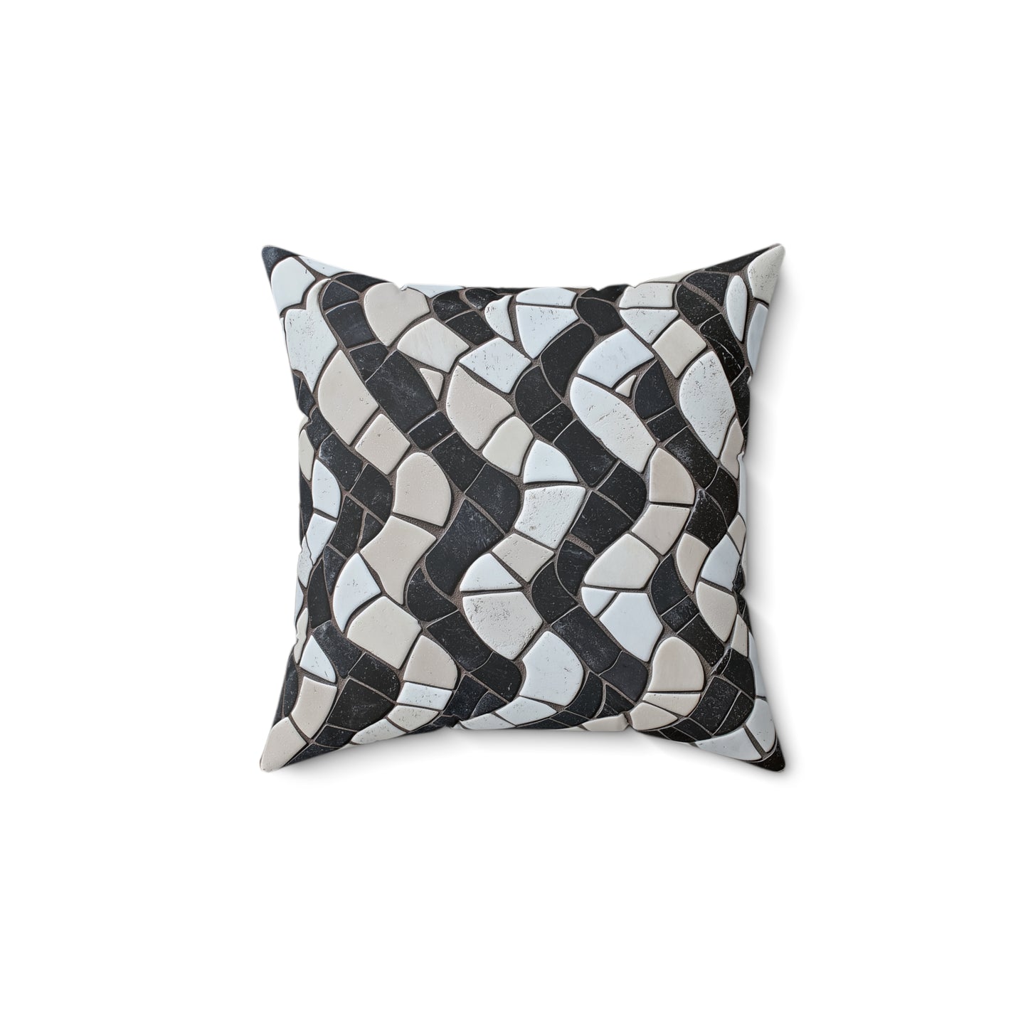 Stylish Spun-Polyester Square Throw Pillow – Modern Accent Cushion