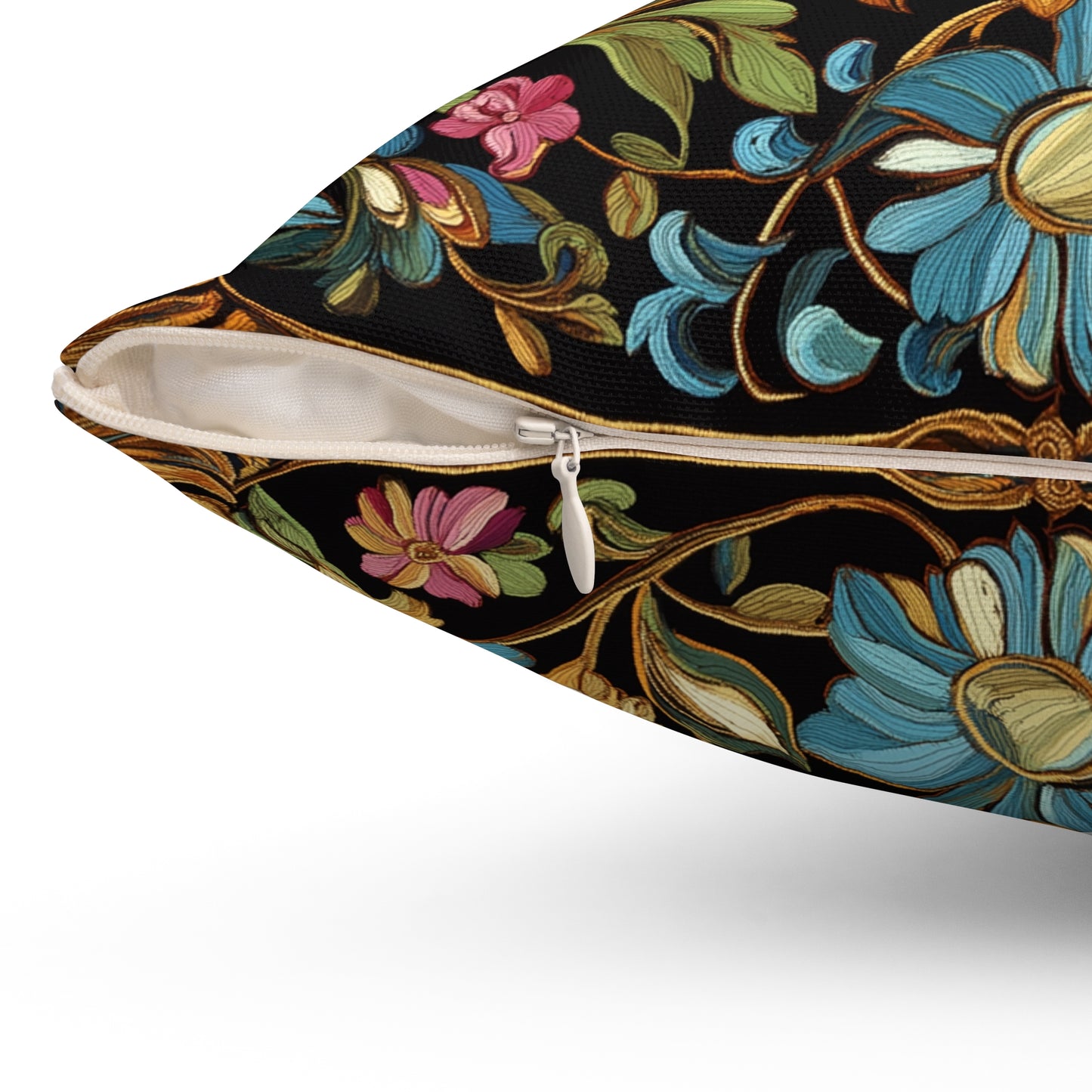 Vintage Botanical Throw Pillow – Elegant Floral Accent Cushion