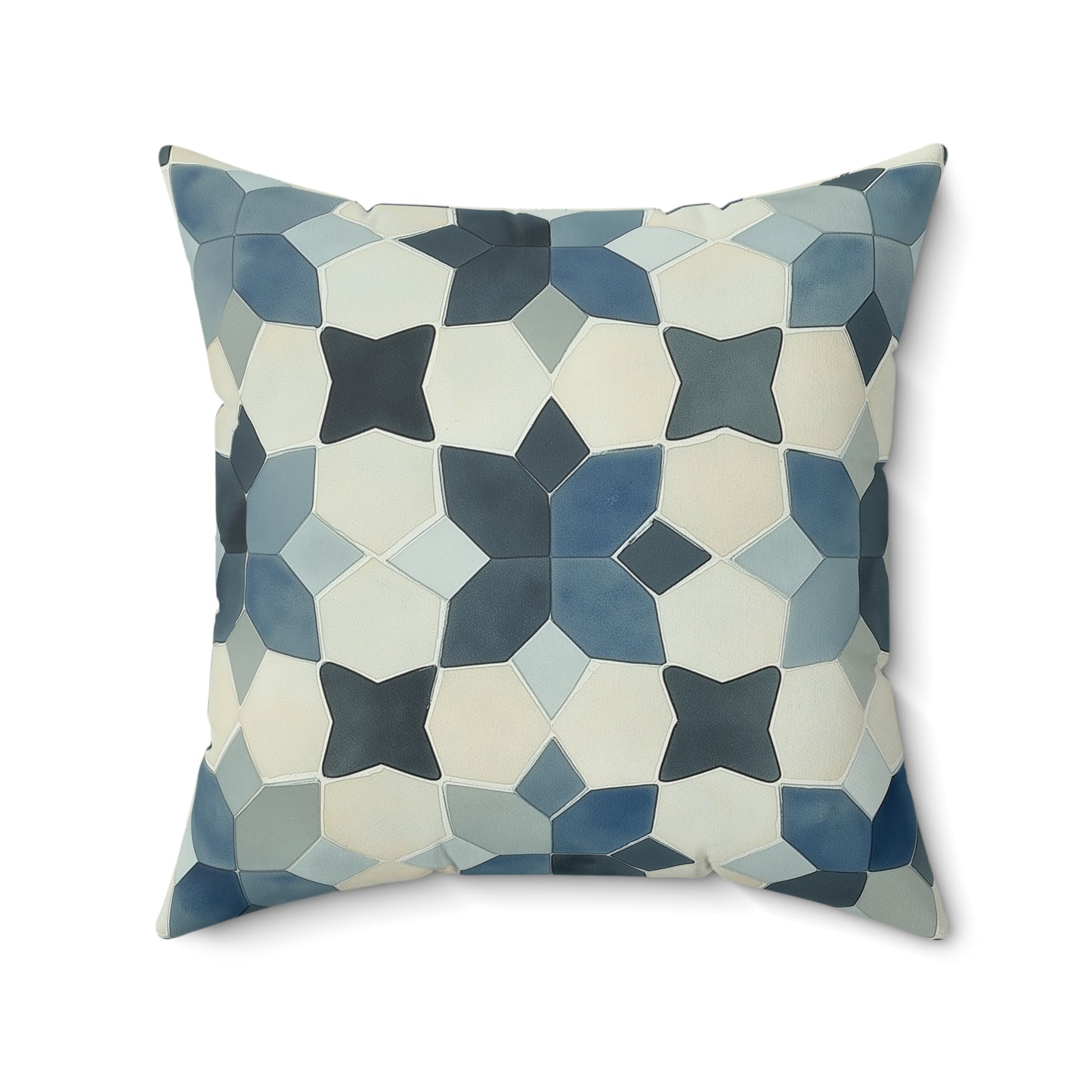 Geometric Pattern Throw Pillow – Modern Decorative Cushion for Home