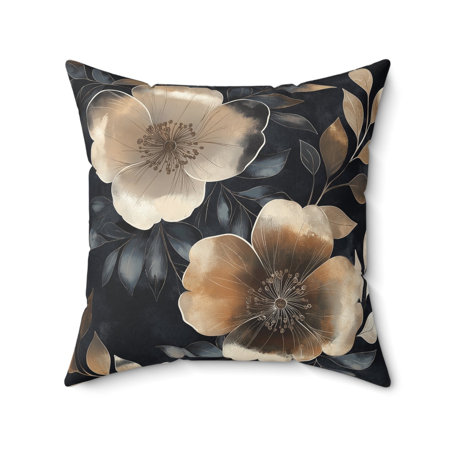 Elegant Floral Throw Pillow – Modern Accent Cushion for Flower Lovers