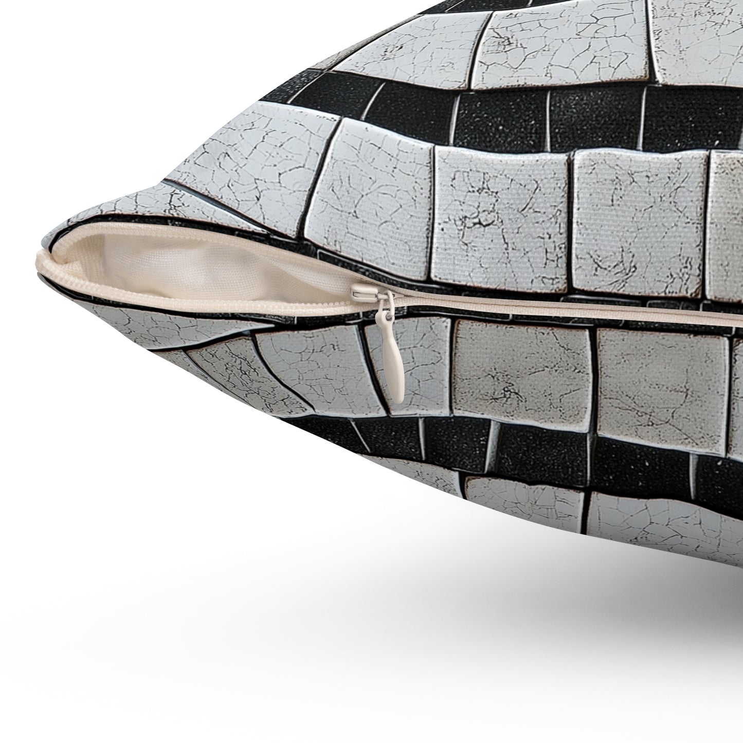 Chic Spiral Mosaic Throw Pillow – Modern Accent Cushion for Living Room