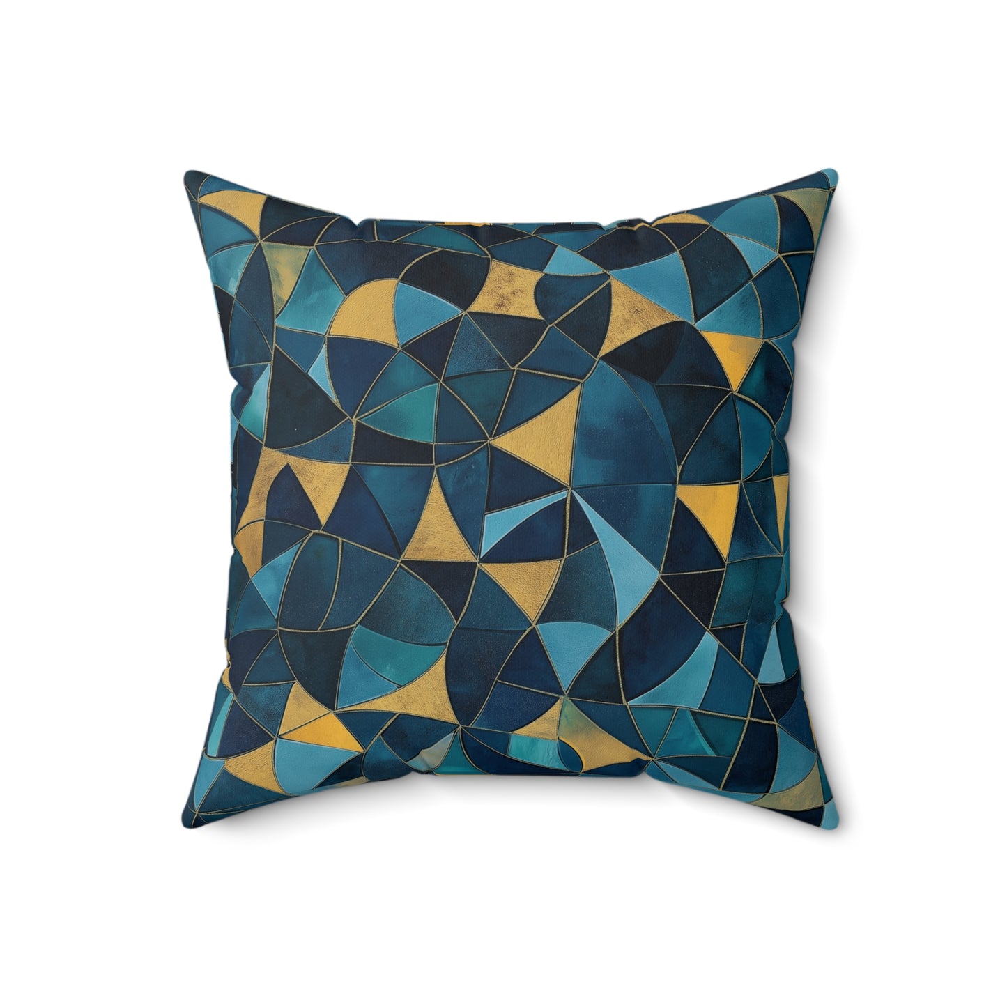 Modern Geometric Throw Pillow – Colorful Decorative Accent Cushion