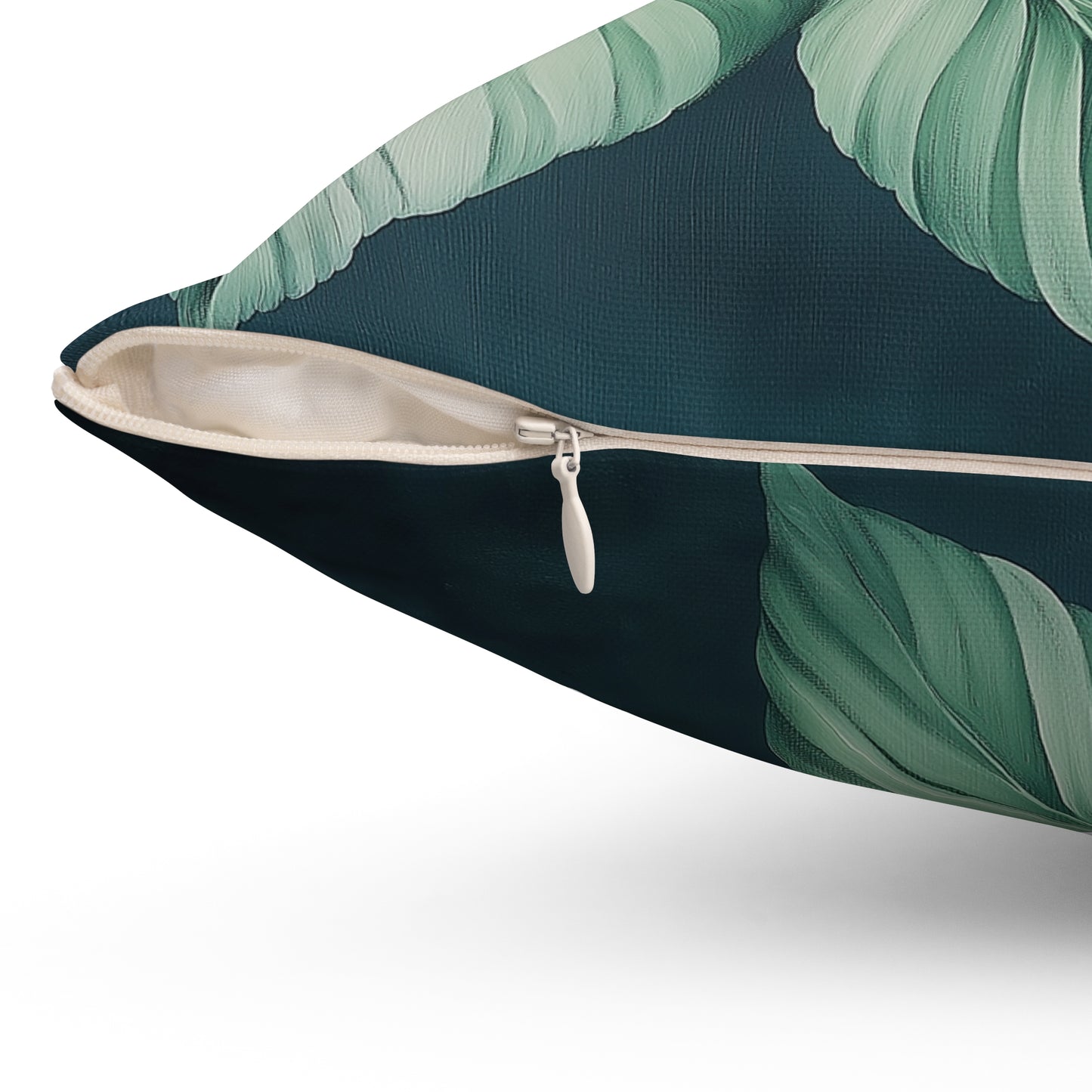 Botanical Leaf Throw Pillow – Nature-Inspired Accent Cushion