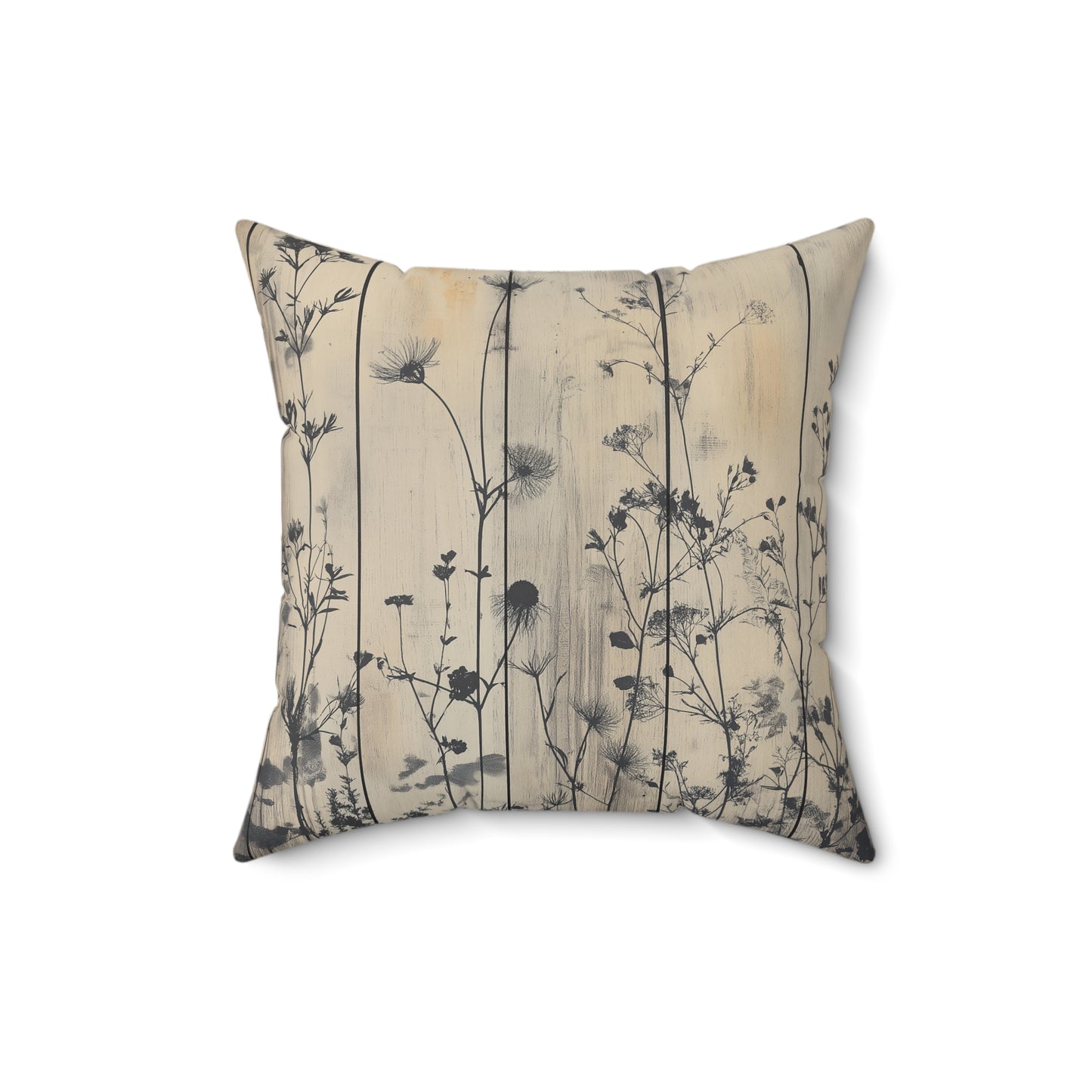Botanical Floral Throw Pillow – Nature-Inspired Accent Cushion