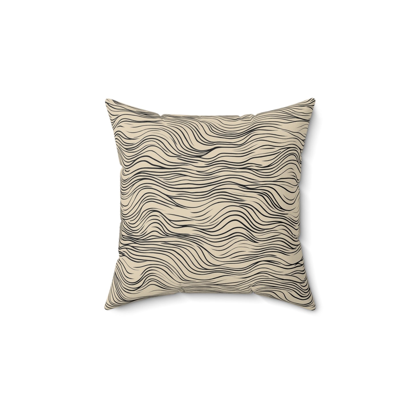 Cozy Wave Throw Pillow – Modern Accent Cushion with Wavy Pattern