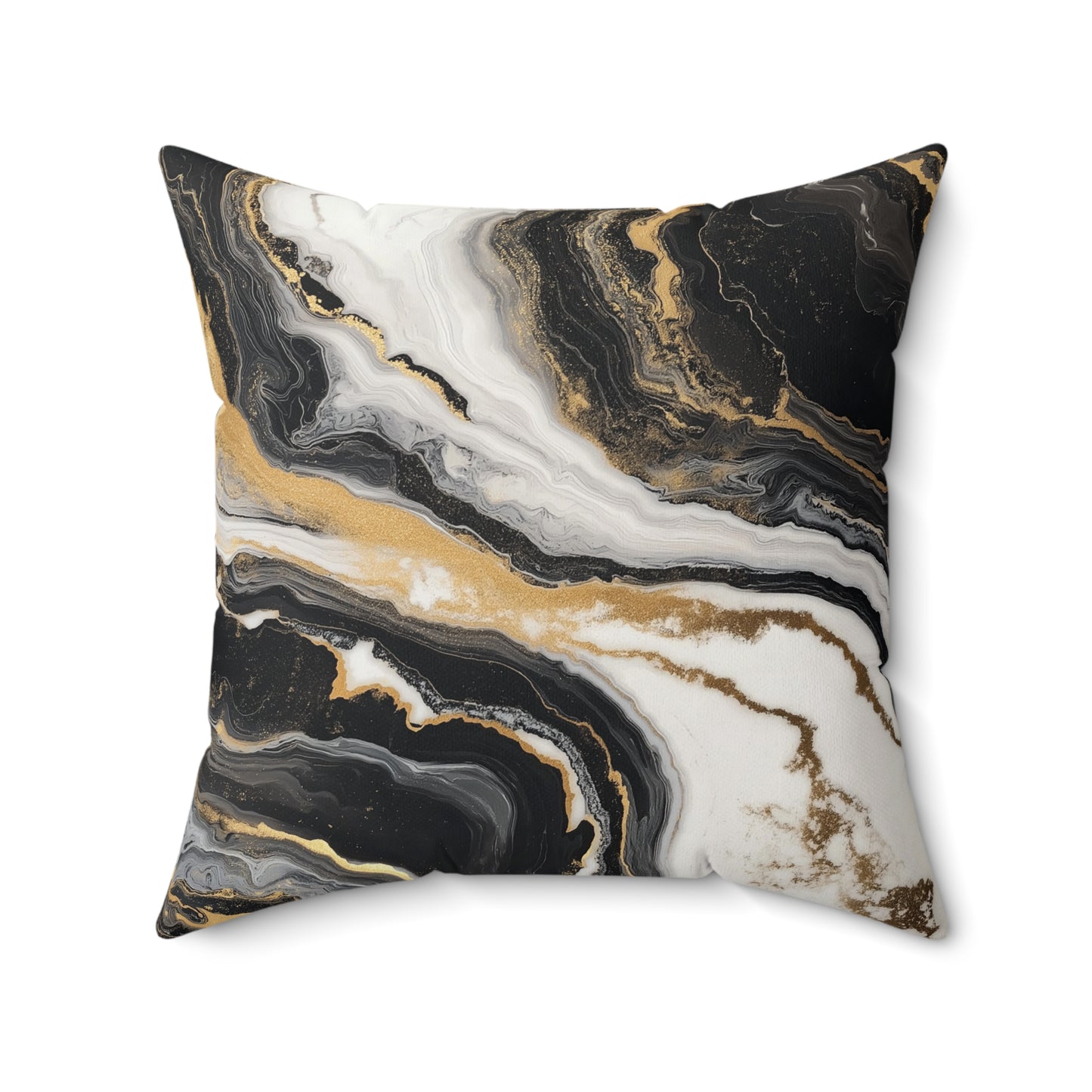 Elegant Marble Print Pillow, Decorative Throw Cushion, Modern Home Decor, Sofa Pillow Cover, Unique Gift for Her