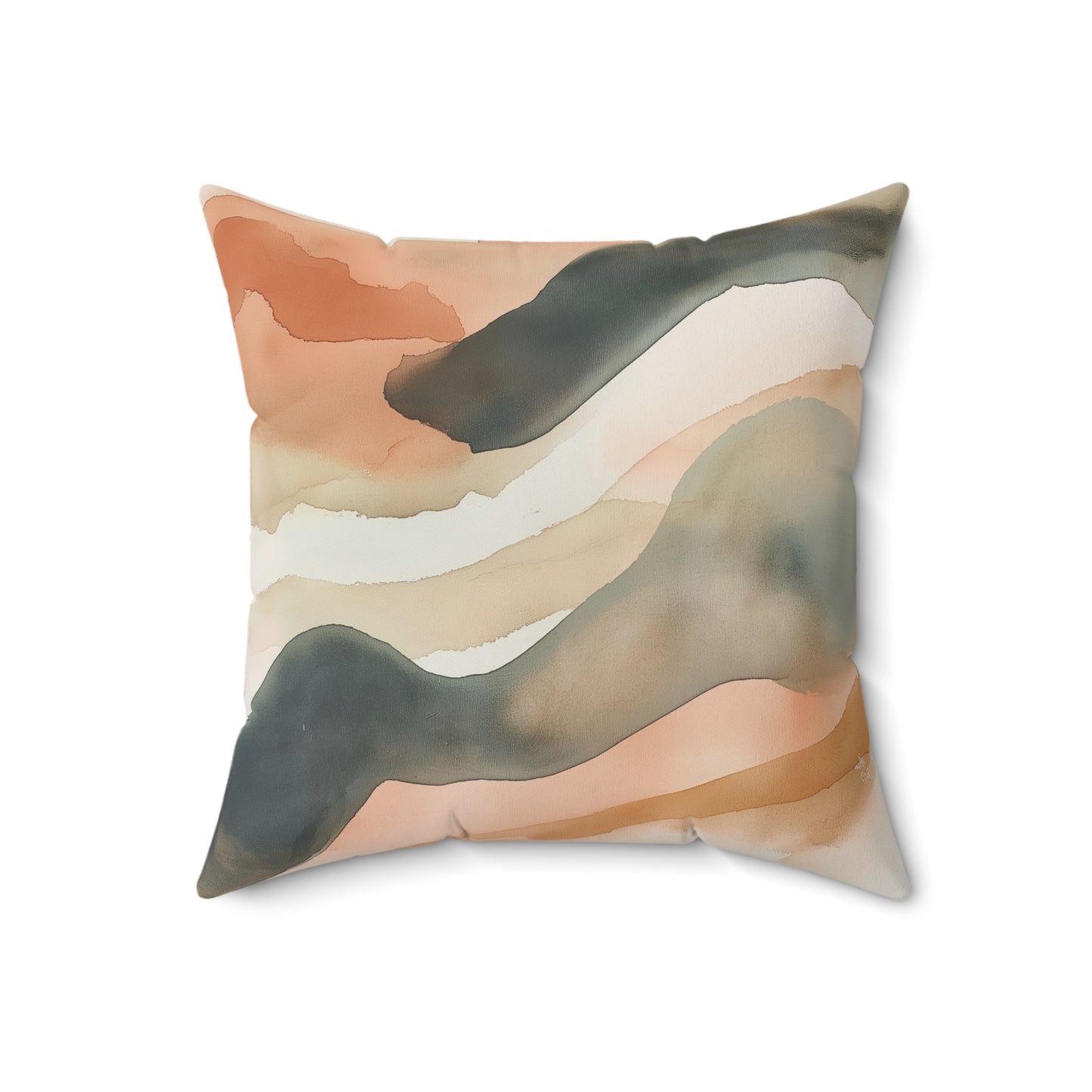 Bohemian Wave Throw Pillow – Modern Abstract Accent Cushion