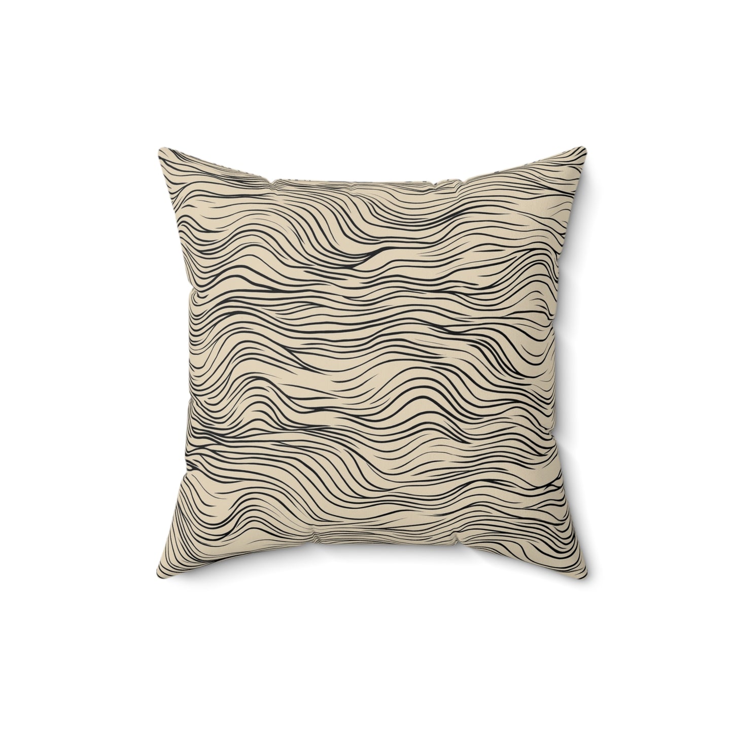 Cozy Wave Throw Pillow – Modern Accent Cushion with Wavy Pattern