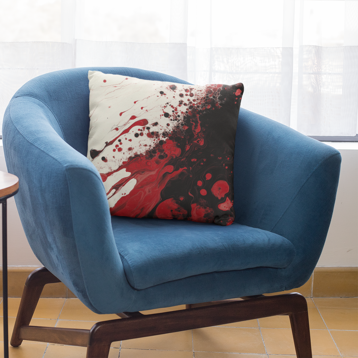 Abstract Art Throw Pillow – Modern Decorative Accent Cushion