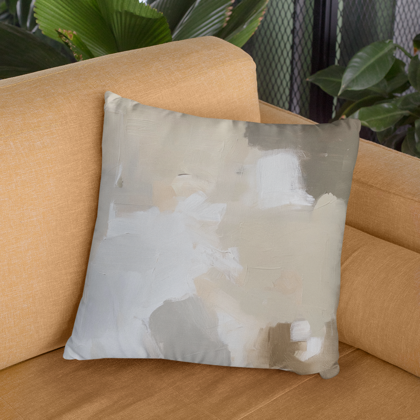 Cozy Abstract Throw Pillow – Boho-Style Accent Cushion for Home
