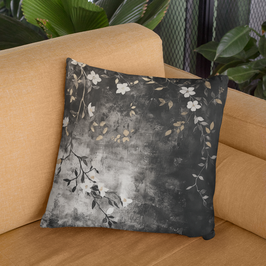 Floral Accent Pillow, Cozy Decorative Cushion for Home, Modern Flower Design, Throw Pillow for Living Room, Home Decor Gift