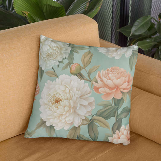 Floral Decorative Pillow Cover, Cozy Home Accent, Gifts for Her, Floral Couch Pillow, Living Room Decor, Boho Bedroom