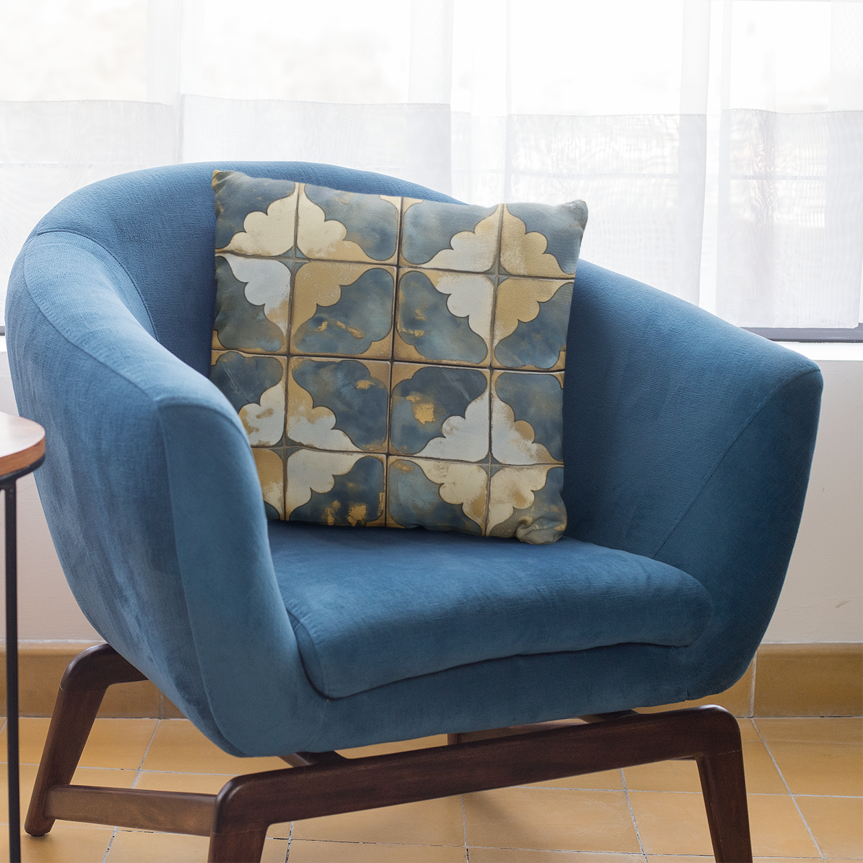 Boho Tribal Geometric Throw Pillow – Modern Accent Cushion