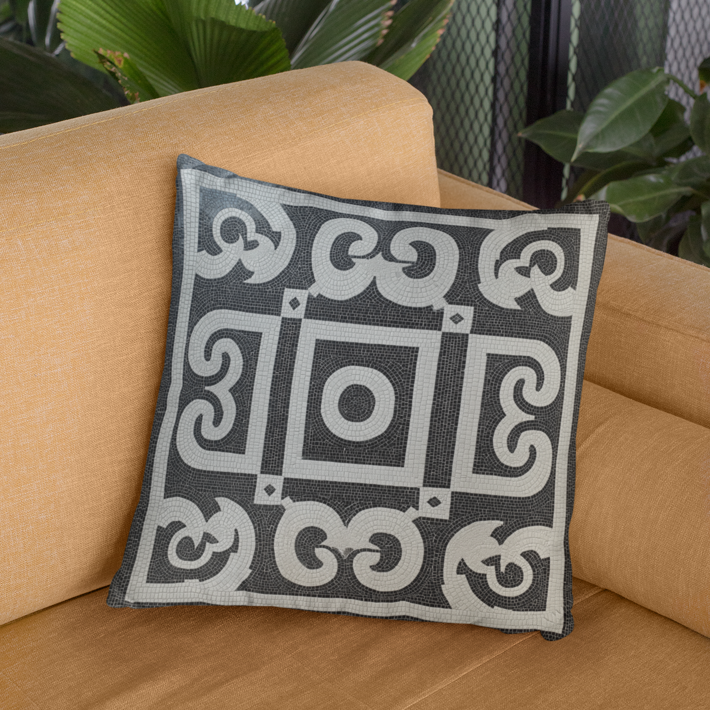Chic Geometric Throw Pillow - Modern Home Decor, Accent Pillow, Decorative Cushion, Gift for Housewarming, Living Room, Bedroom