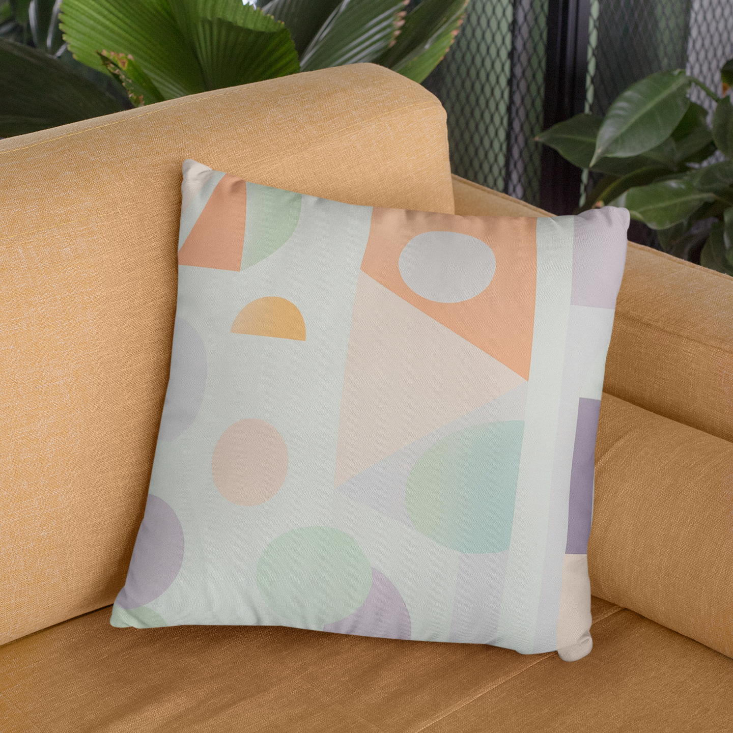Modern Geometric Throw Pillow – Stylish Accent Cushion for Home Decor