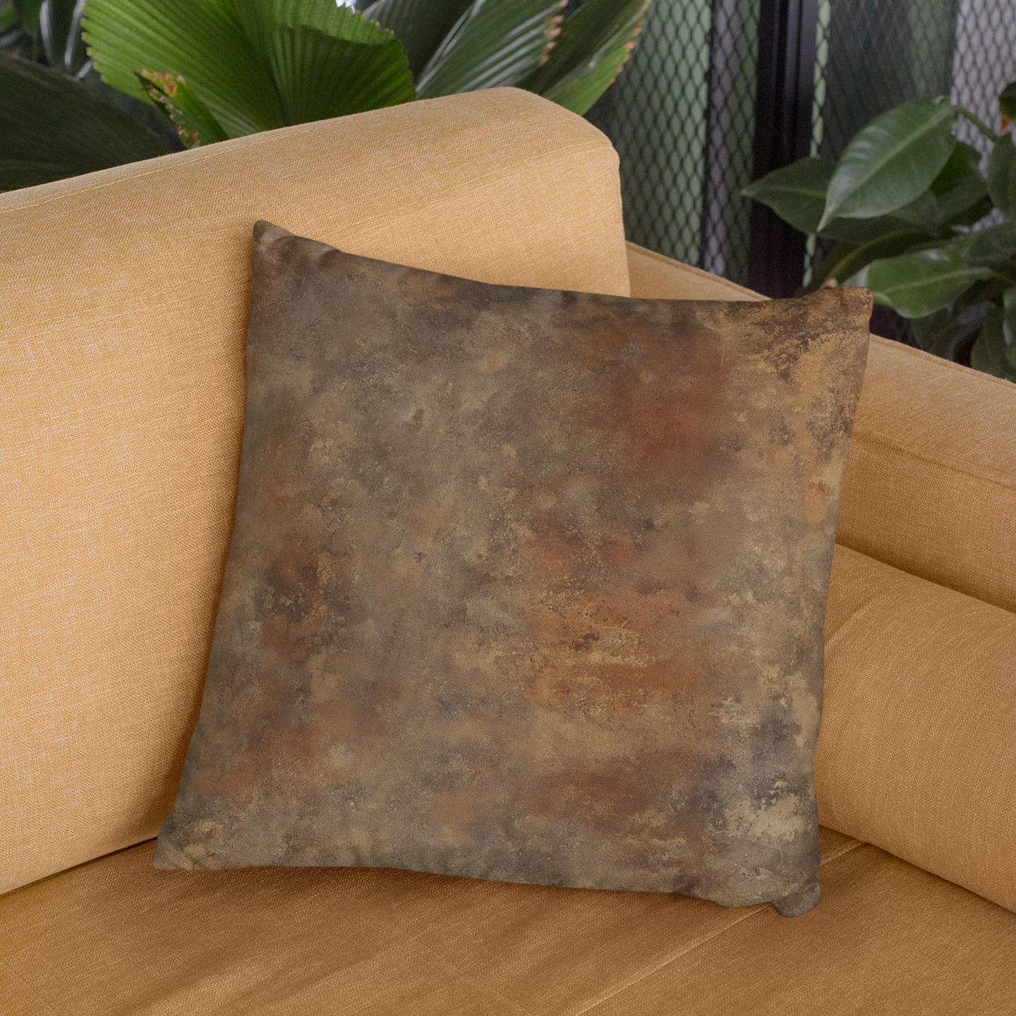 Rustic Throw Pillow – Farmhouse Accent Cushion for Autumn & Home