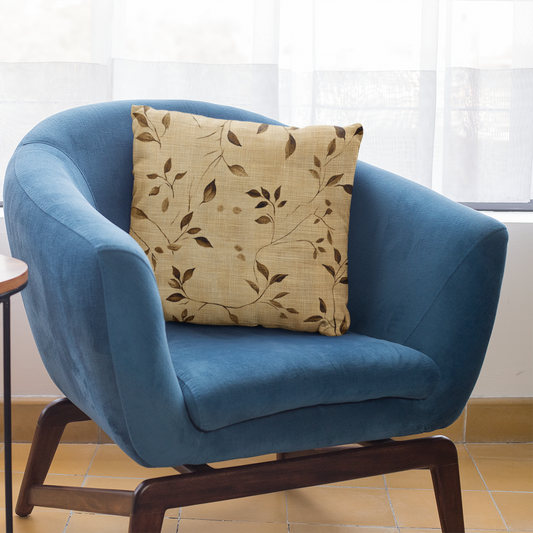 Elegant Floral Square Pillow for Cozy Home Decor, Throw Pillow, Couch Cushion, Nature-Inspired Accent, Gift for Housewarming