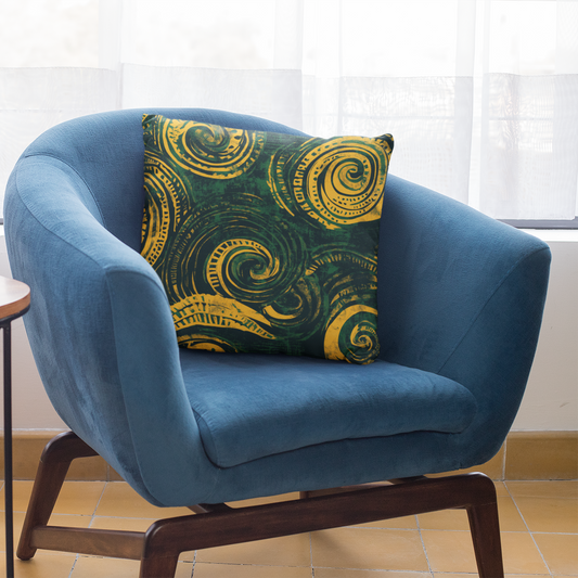 Vibrant Swirl Decorative Pillow - Cozy Home Decor, Bohemian Style Pillow, Artistic Throw Cushion, Modern Accent Pillow, Gift for Home