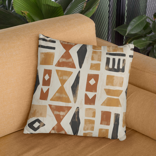 Bohemian Print Throw Pillow