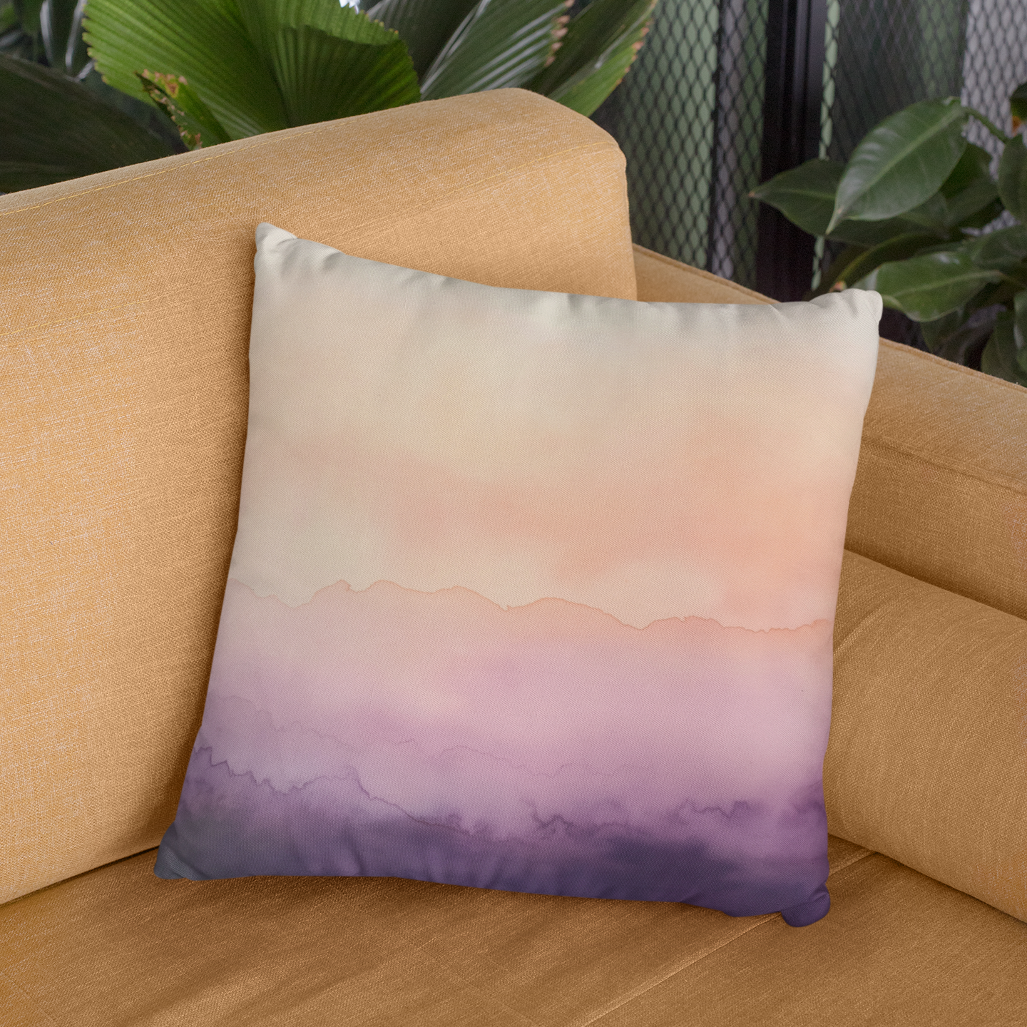 Serene Ombre Throw Pillow – Gradient Accent Cushion for Home