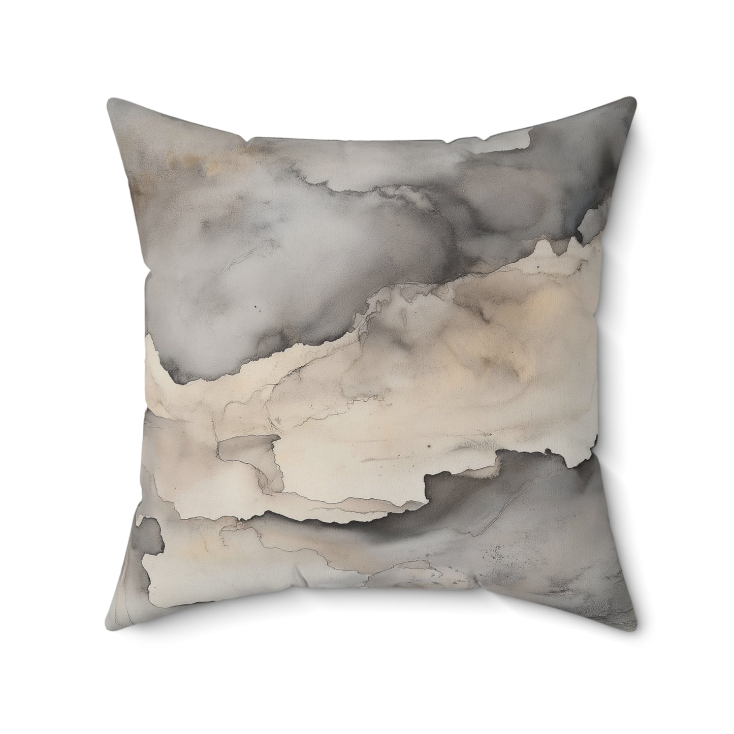 Marble Print Throw Pillow – Modern Cushion for Sofa or Bedroom