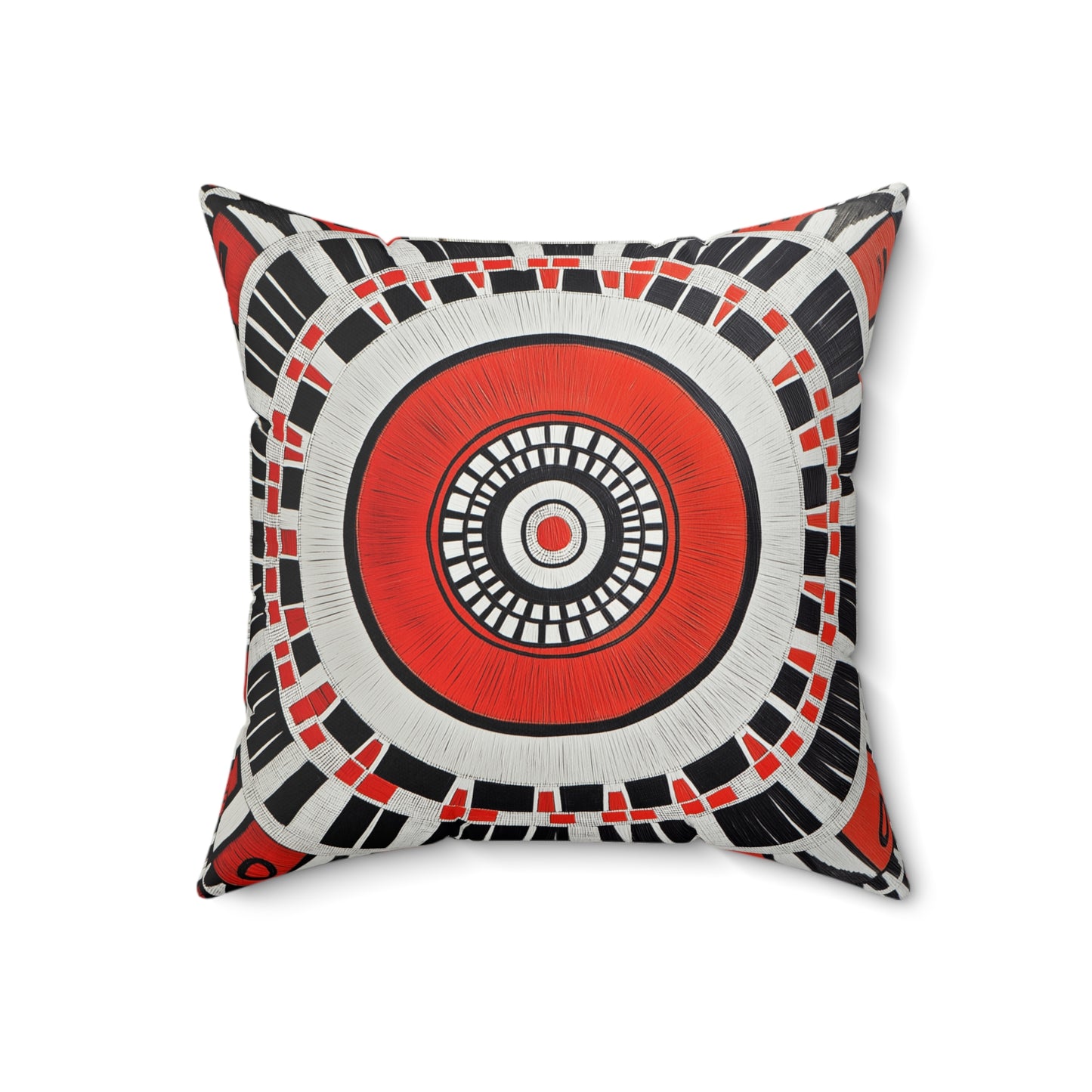 Vibrant Geometric Throw Pillow – Boho Accent Cushion for Living Room