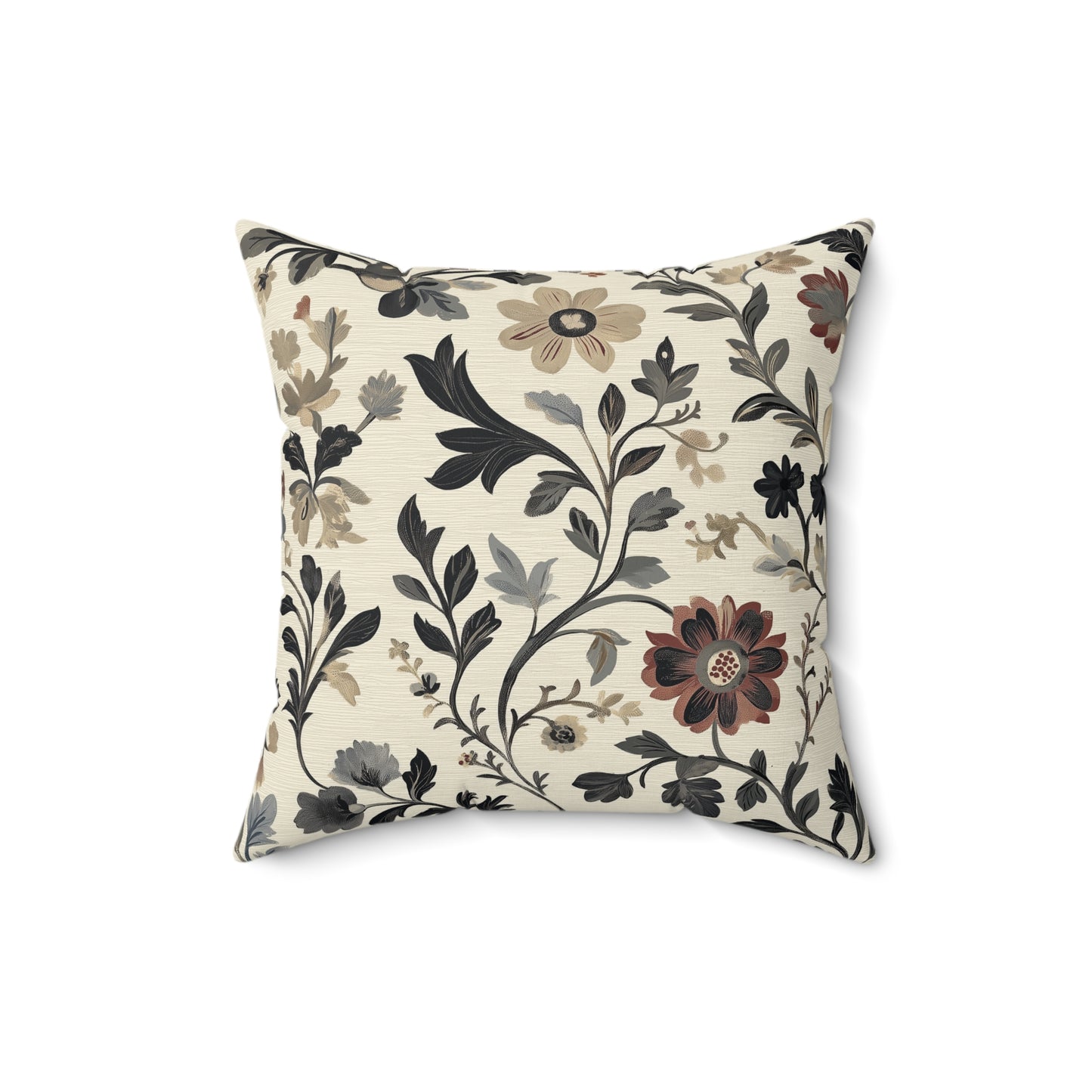 Floral Decorative Throw Pillow – Modern Nature-Inspired Accent Cushion