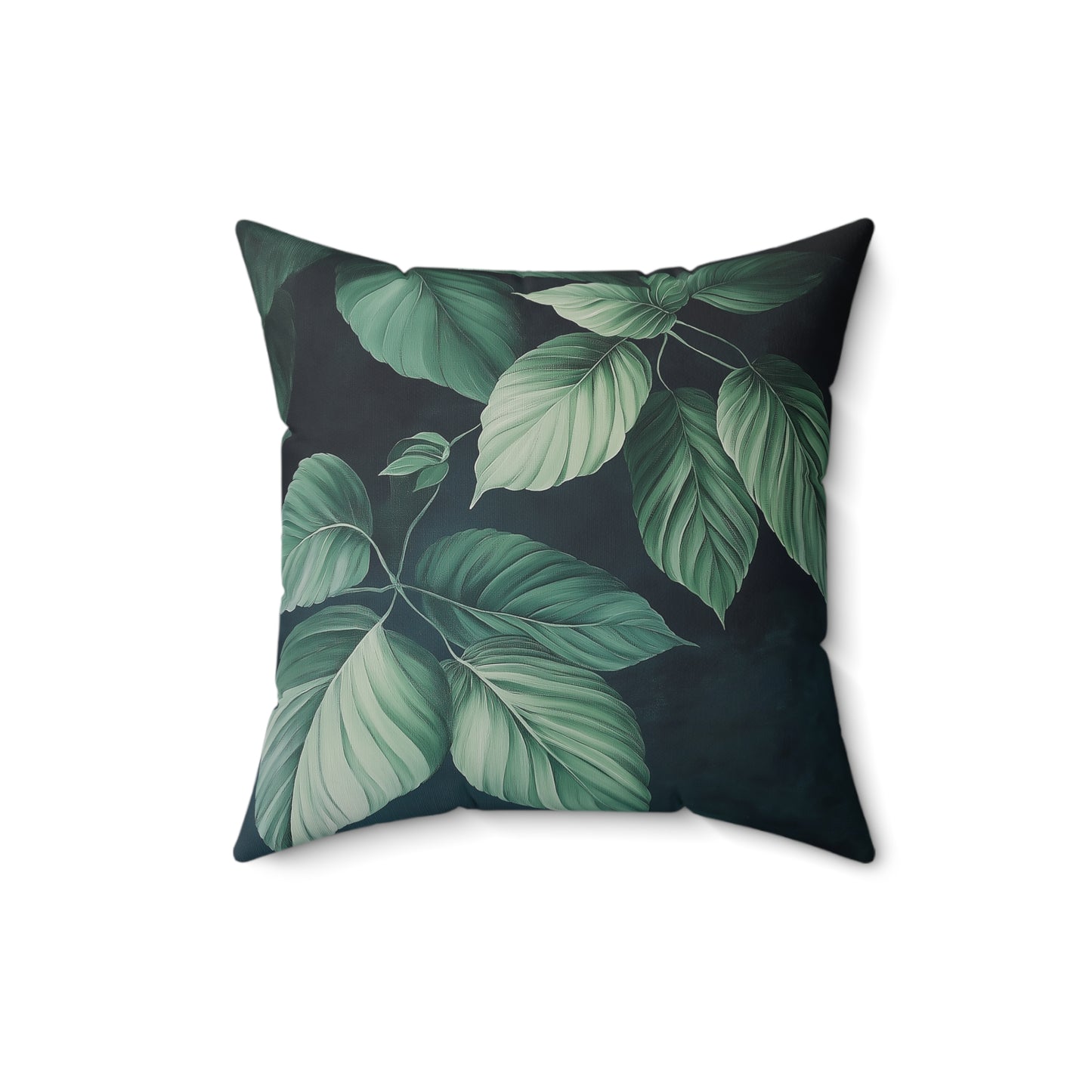 Botanical Leaf Throw Pillow – Nature-Inspired Accent Cushion