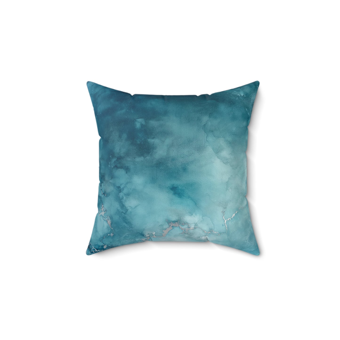 Serene Watercolor Throw Pillow – Tranquil Accent Cushion for Sofa or Bedroom