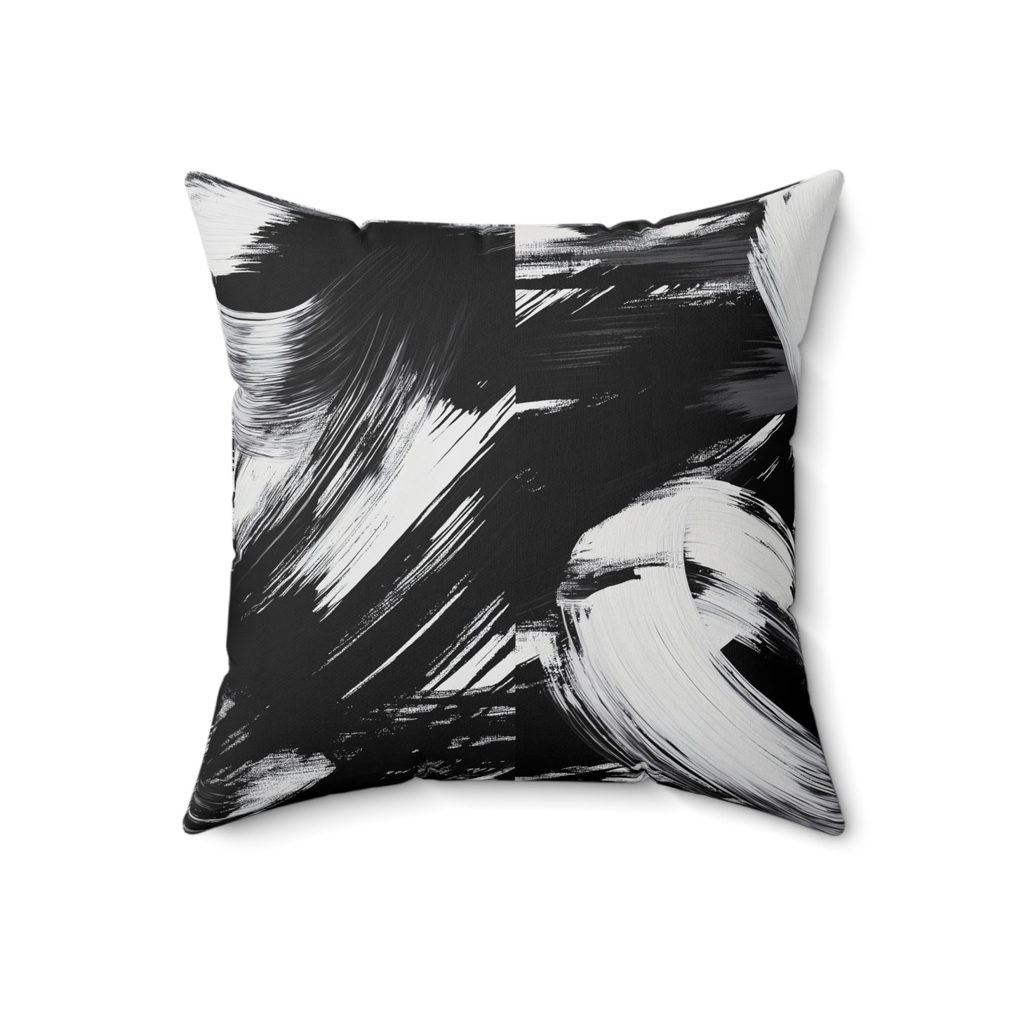 Artistic Black and White Sofa Pillow, Modern Home Decor, Minimalist Cushion, Stylish Interior Accent, Gift Idea for Housewarming