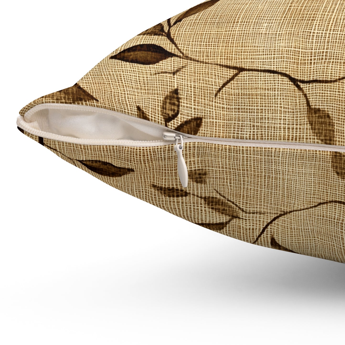 Elegant Floral Throw Pillow – Nature-Inspired Square Accent Cushion