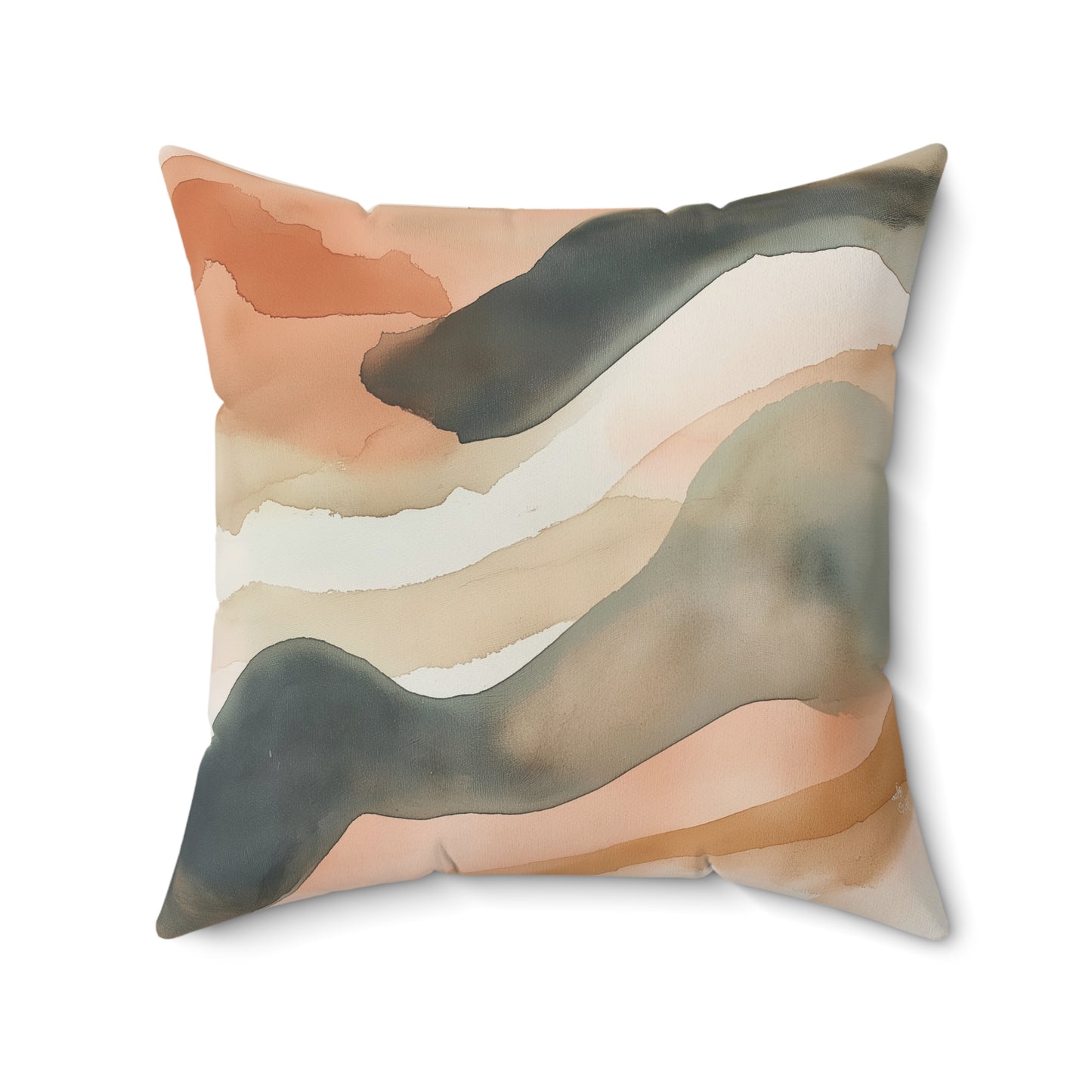 Bohemian Wave Throw Pillow – Modern Abstract Accent Cushion