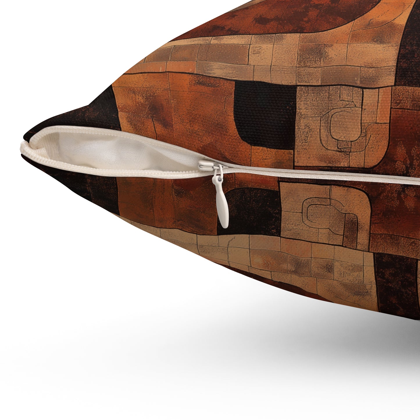 Aztec-Inspired Throw Pillow – Boho Tribal Accent Cushion