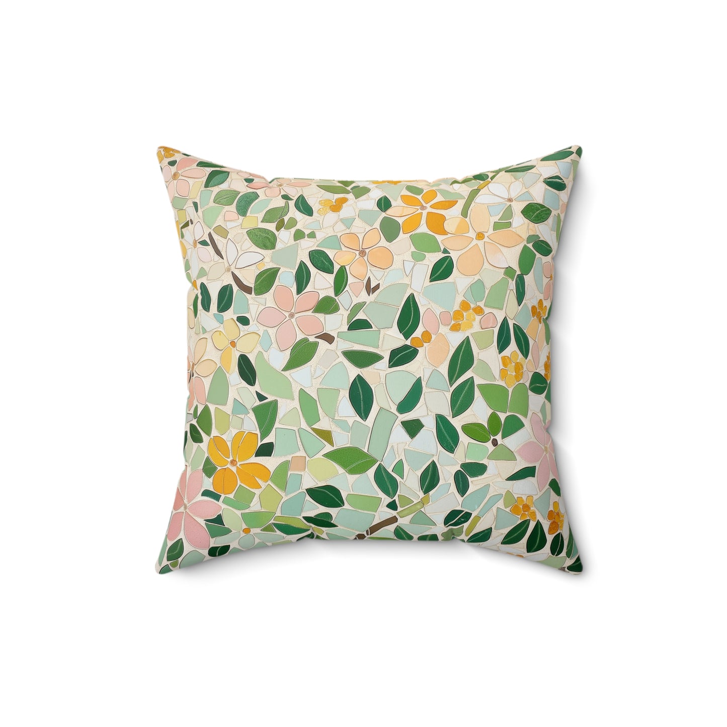 Boho Floral Throw Pillow – Soft Accent Cushion for Modern Living Room