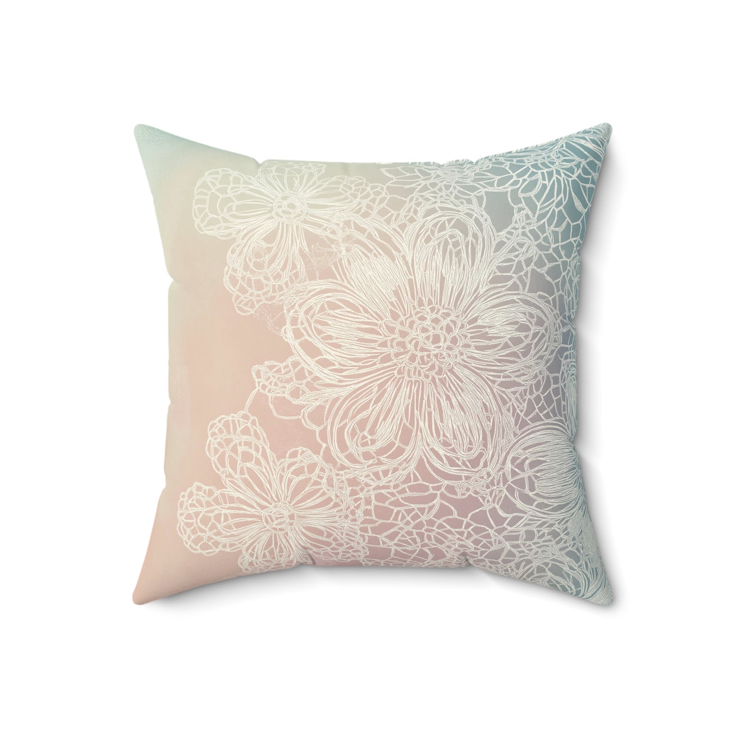 Elegant Floral Throw Pillow – Nature-Inspired Accent Cushion for Home