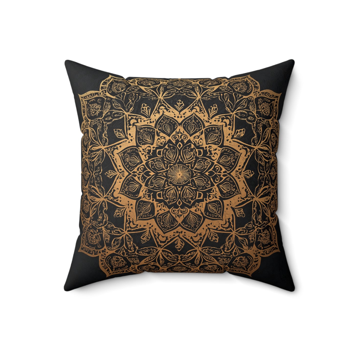 Bohemian Mandala Throw Pillow – Meditation Inspired Accent Cushion