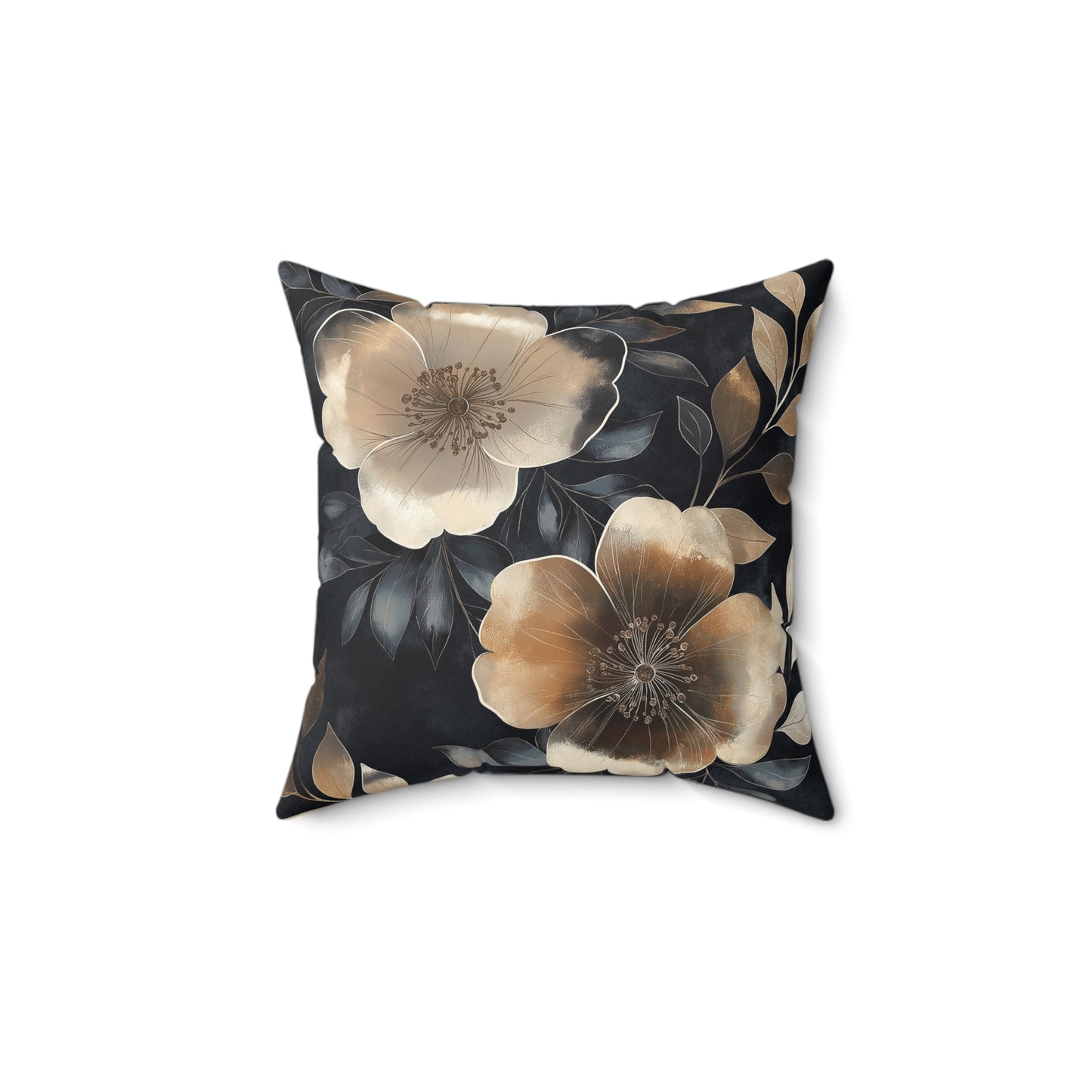 Elegant Floral Throw Pillow – Modern Accent Cushion for Flower Lovers