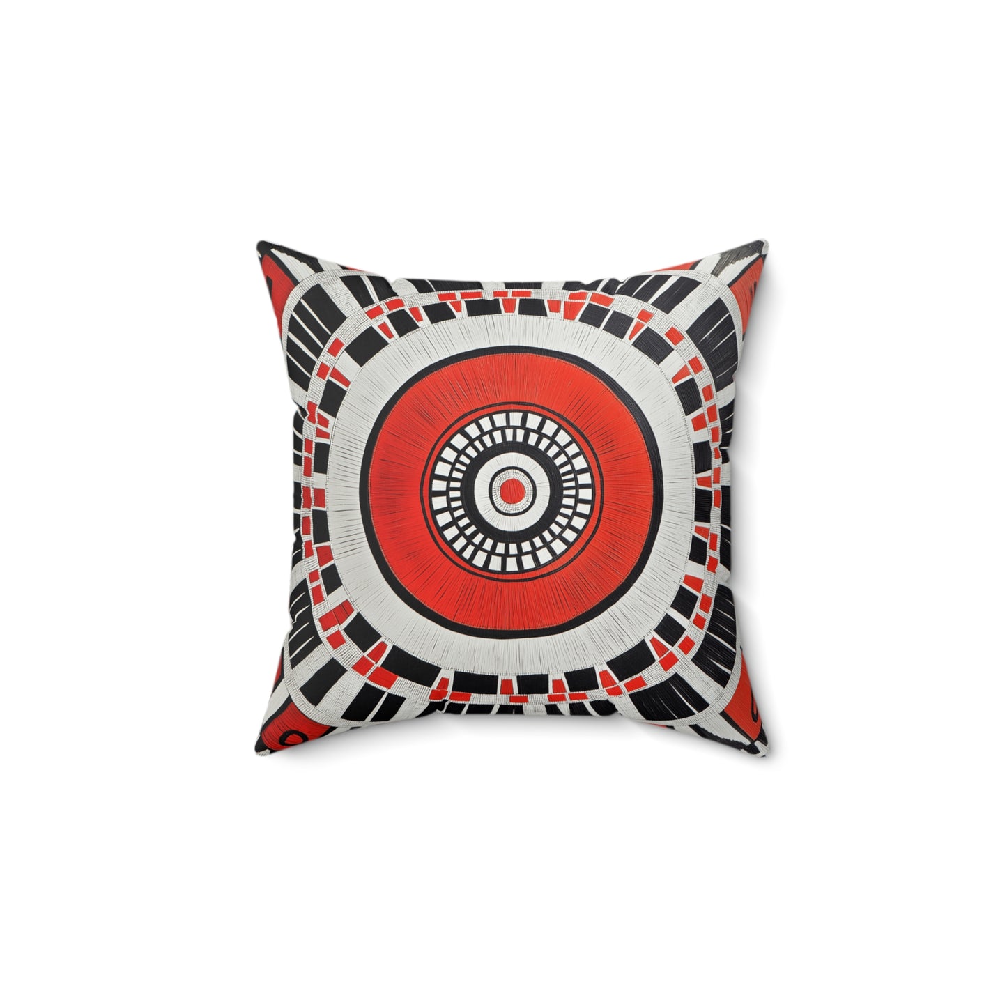 Vibrant Geometric Throw Pillow – Boho Accent Cushion for Living Room