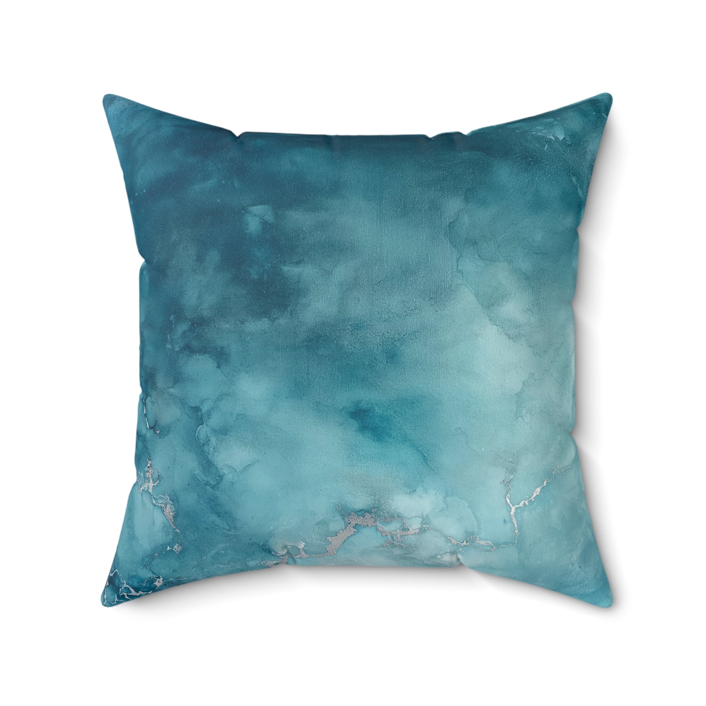 Serene Watercolor Throw Pillow – Tranquil Accent Cushion for Sofa or Bedroom