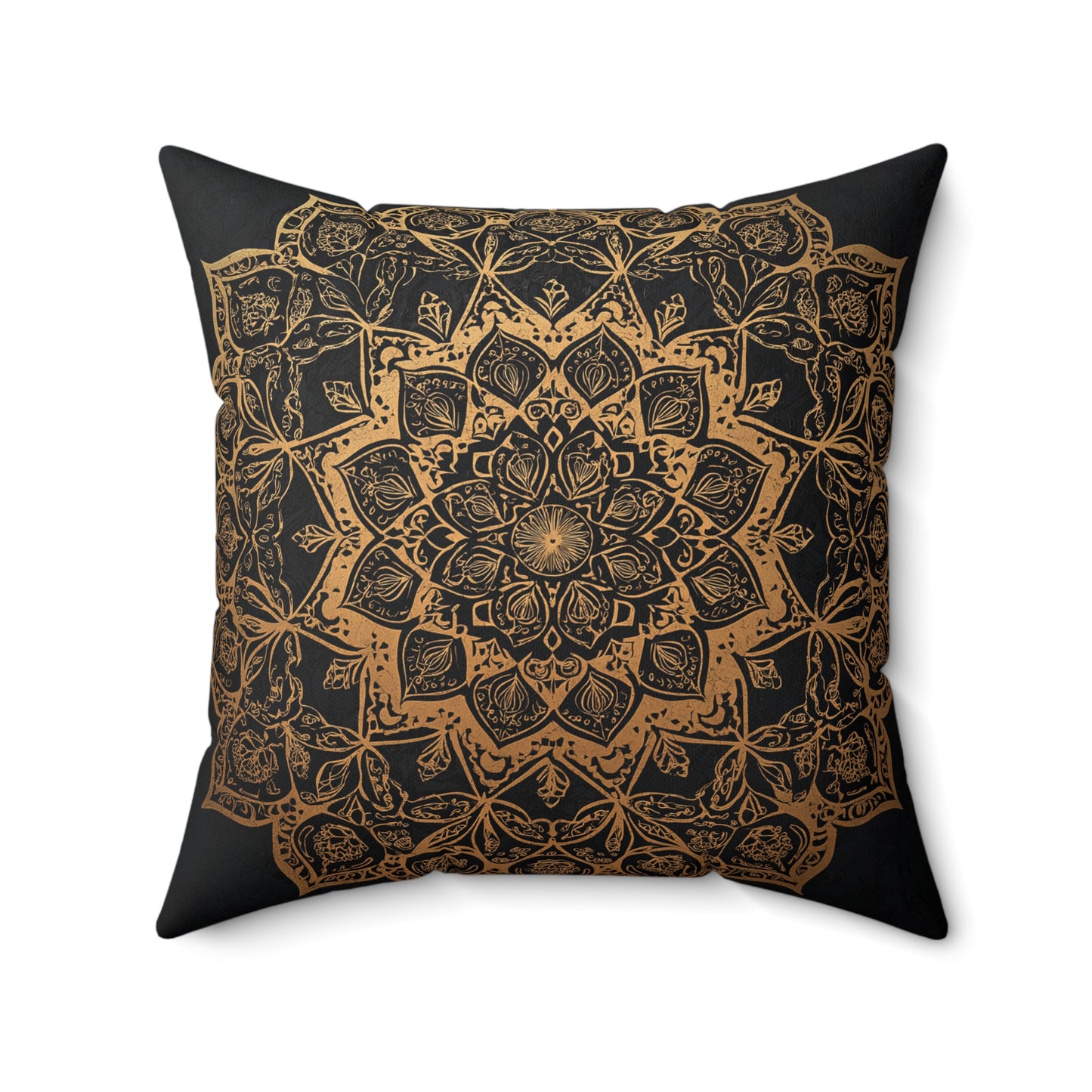 Bohemian Mandala Throw Pillow – Meditation Inspired Accent Cushion