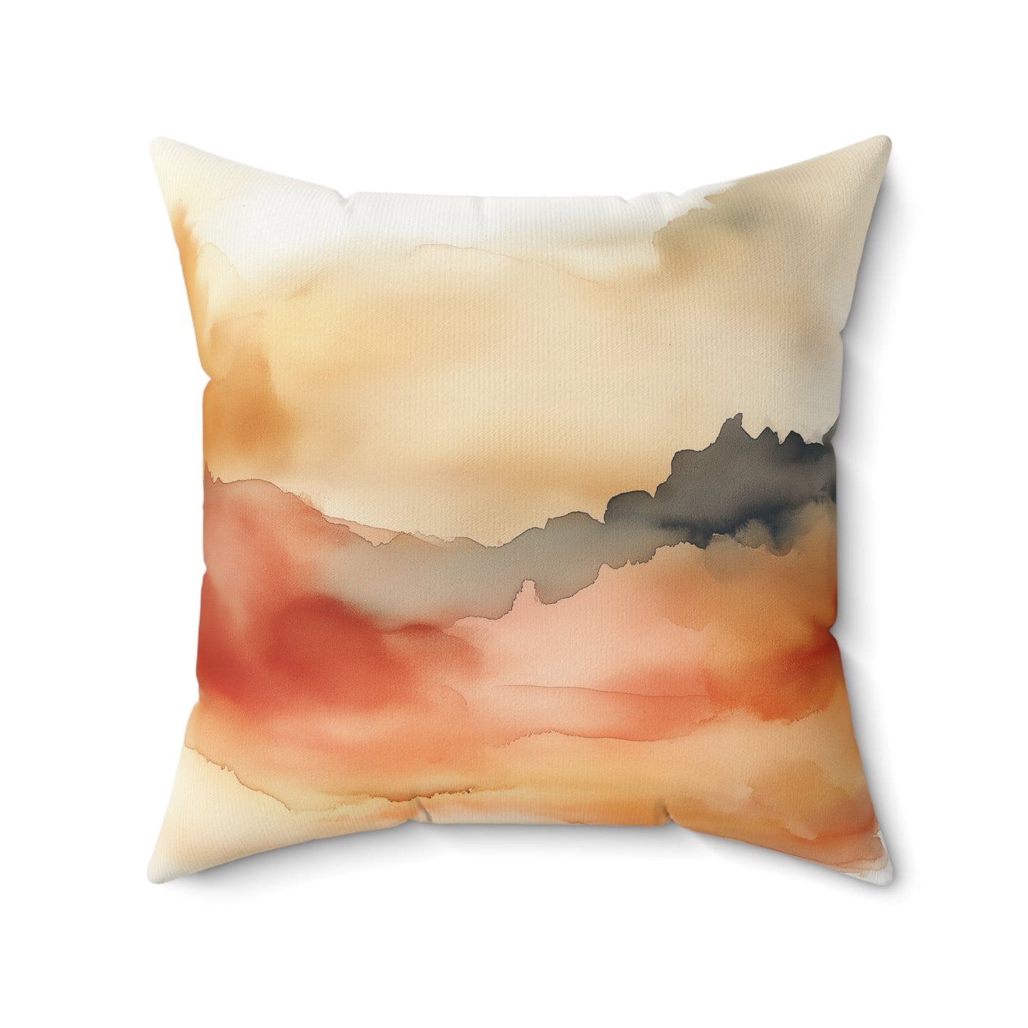 Abstract Watercolor Throw Pillow – Boho Accent Cushion for Home