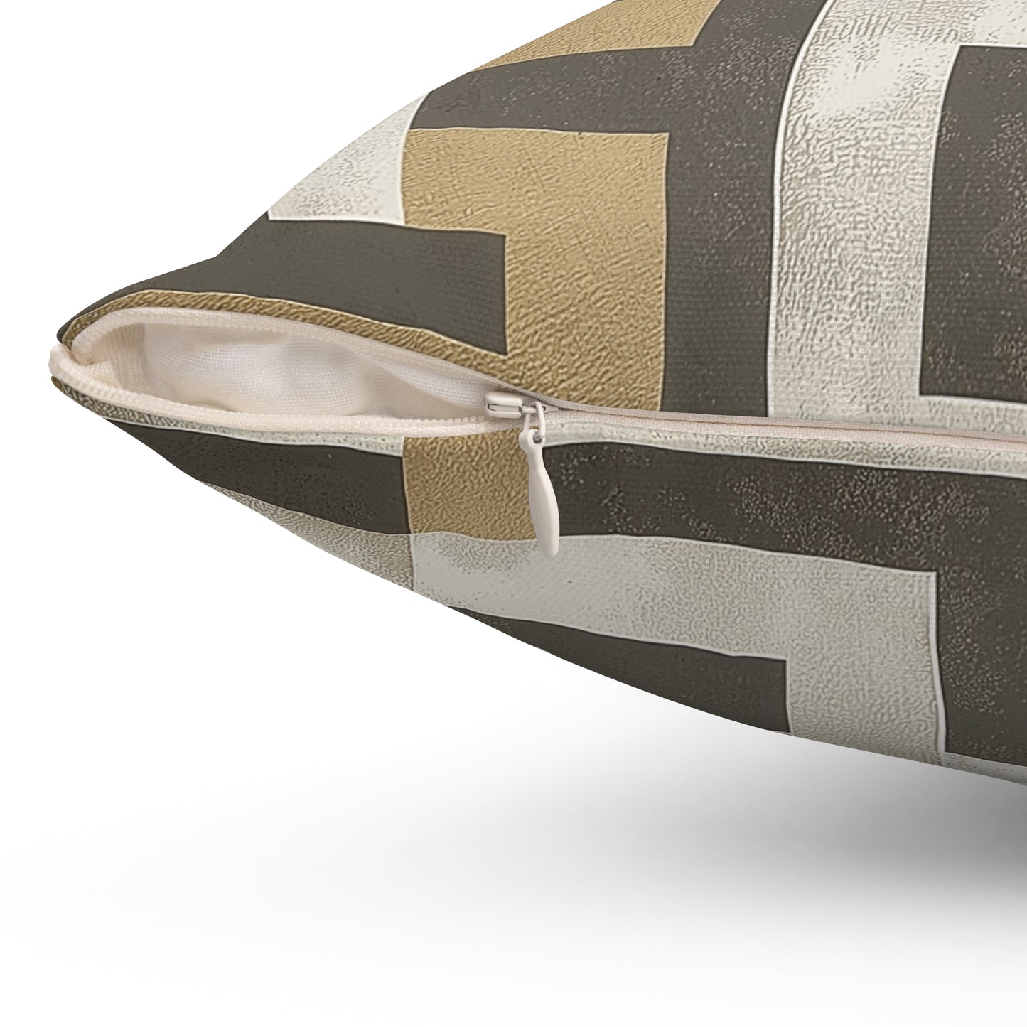 Geometric Patterned Square Throw Pillow – Modern Accent Cushion for Living Room