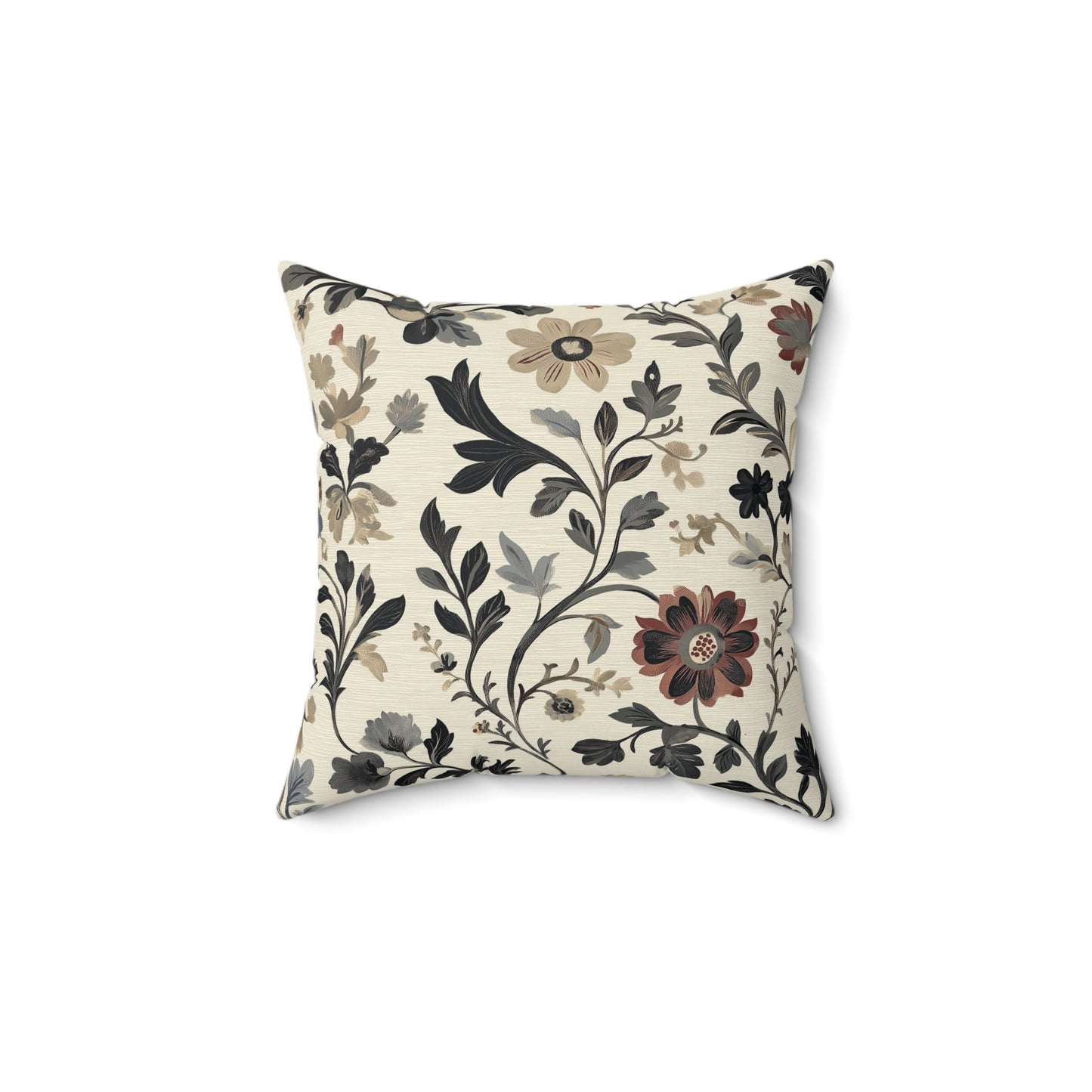 Floral Decorative Throw Pillow – Modern Nature-Inspired Accent Cushion