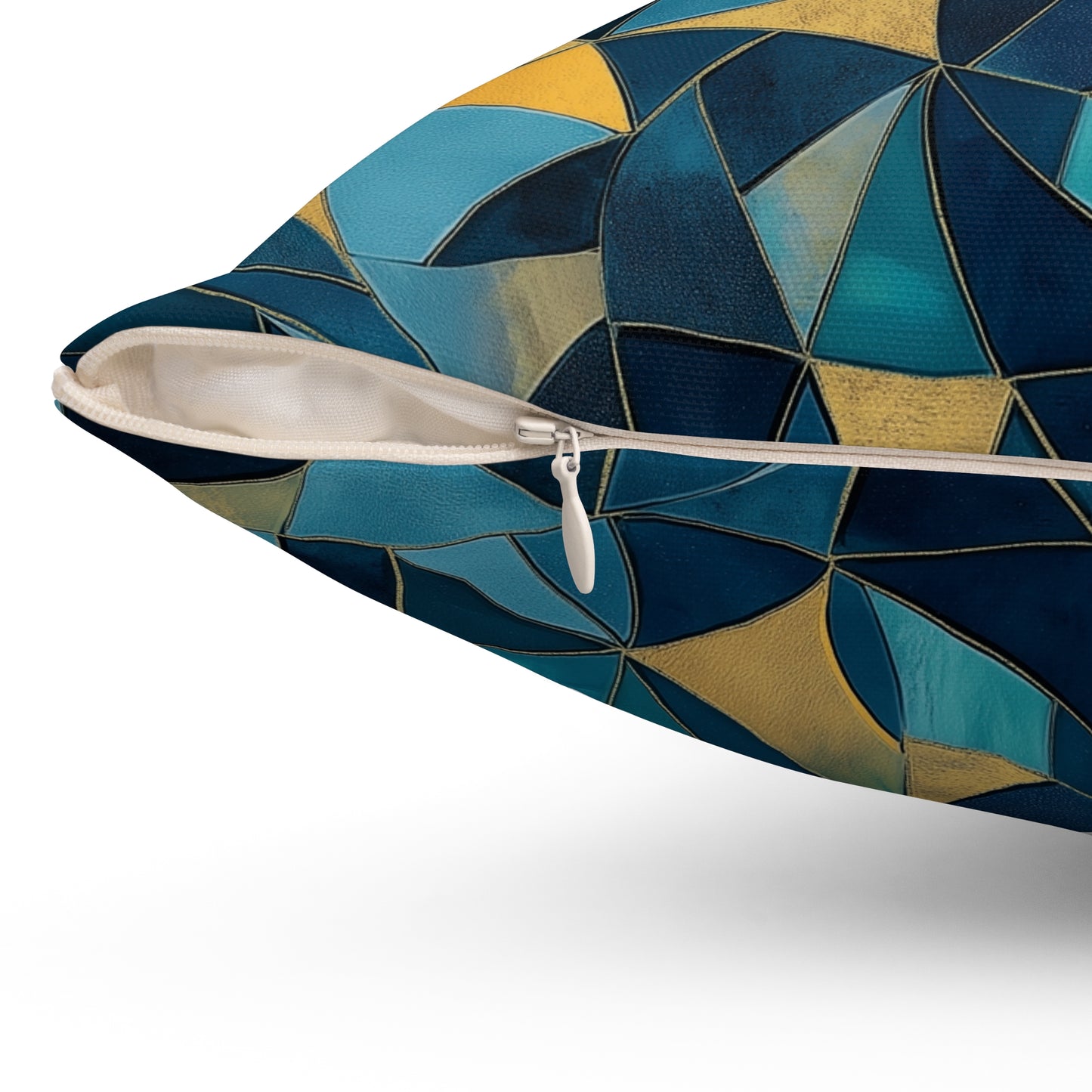 Modern Geometric Throw Pillow – Colorful Decorative Accent Cushion