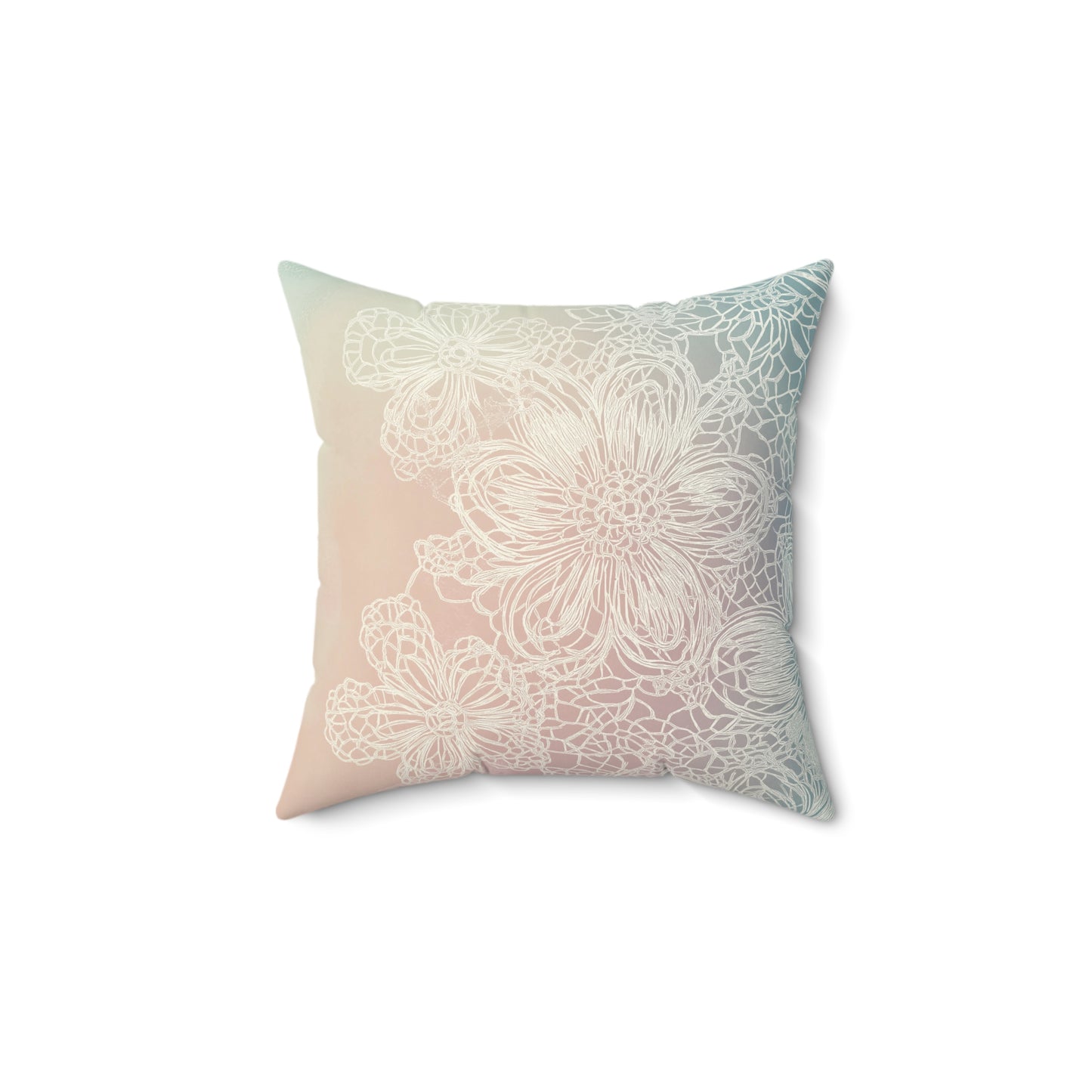 Elegant Floral Throw Pillow – Nature-Inspired Accent Cushion for Home