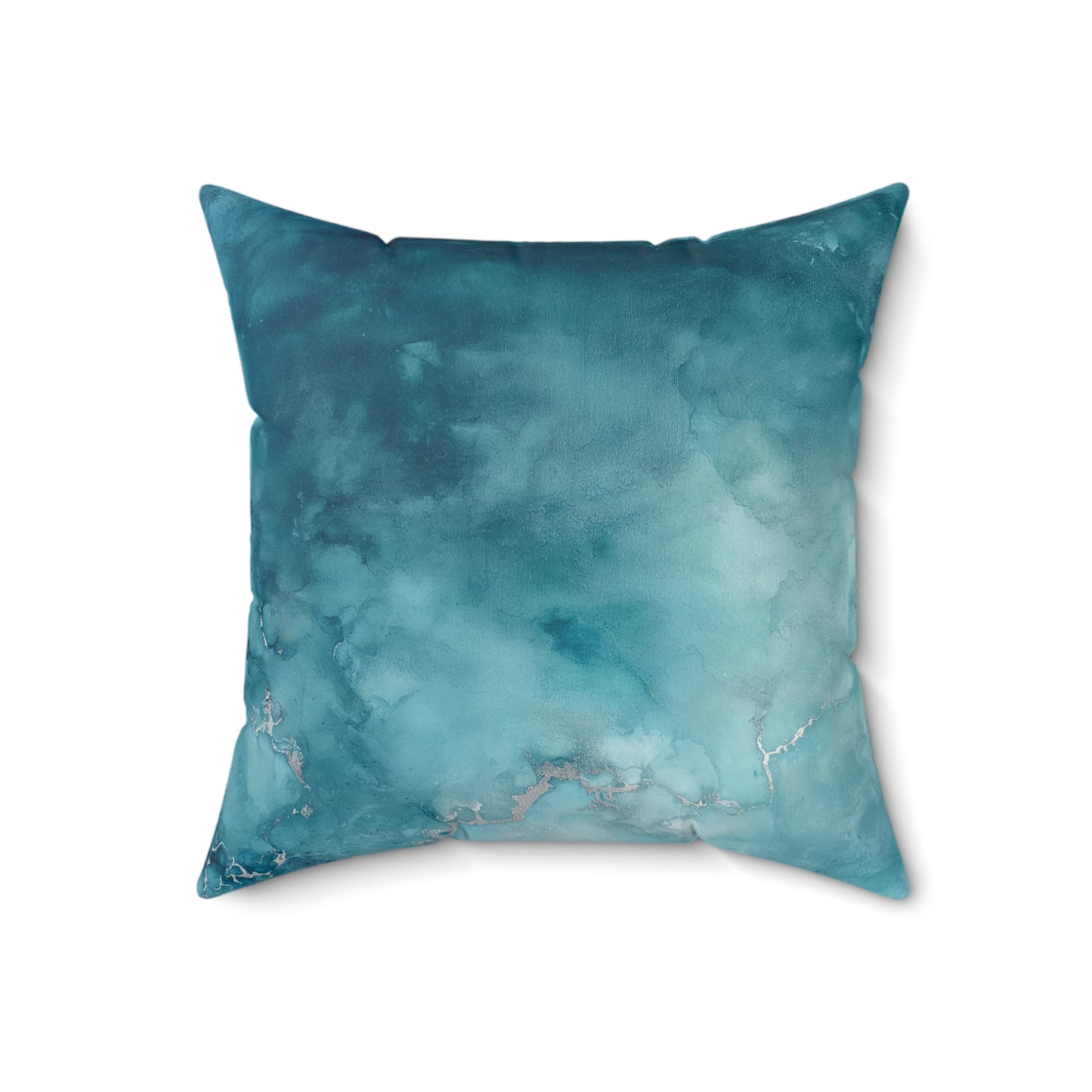 Serene Watercolor Throw Pillow – Tranquil Accent Cushion for Sofa or Bedroom