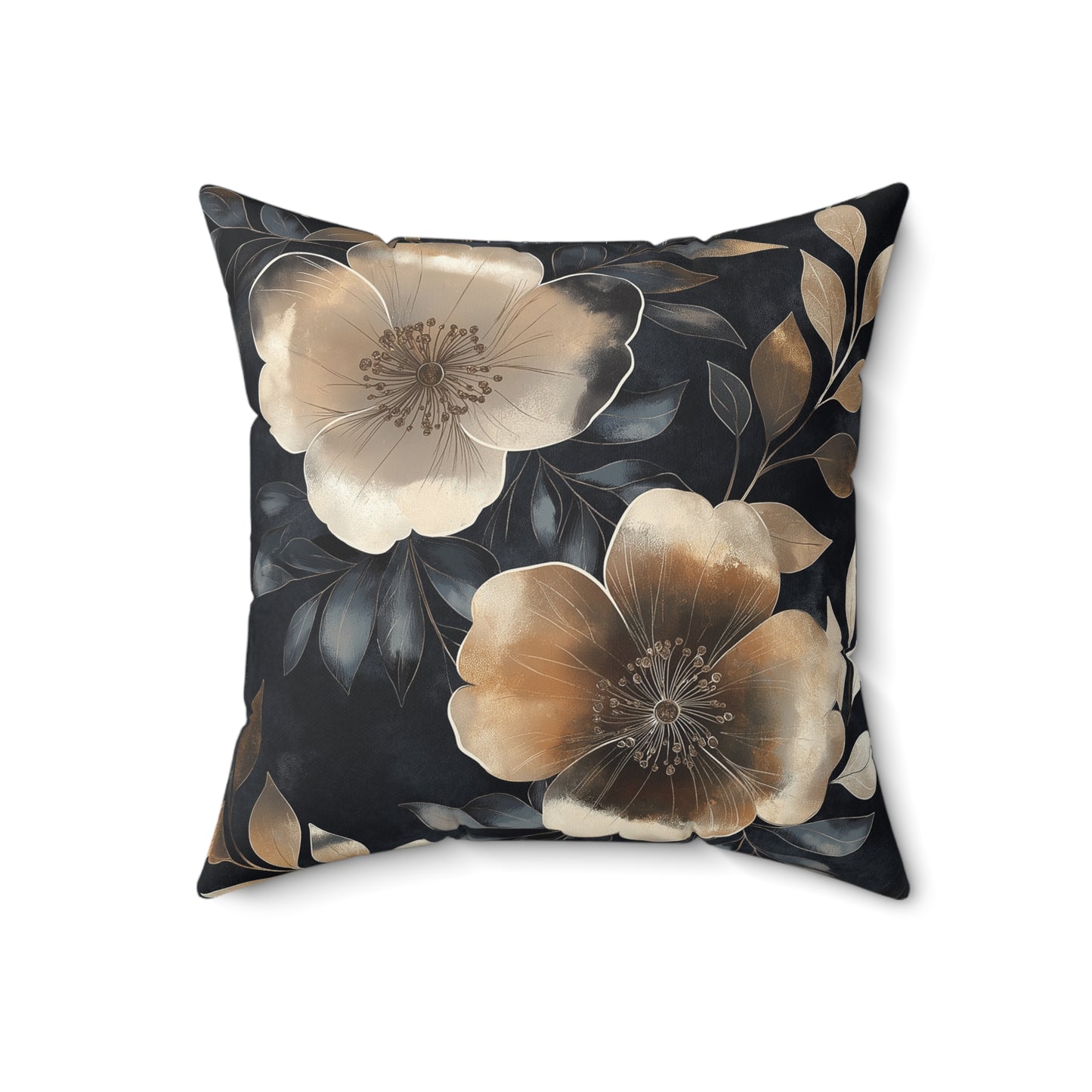 Elegant Floral Throw Pillow – Modern Accent Cushion for Flower Lovers