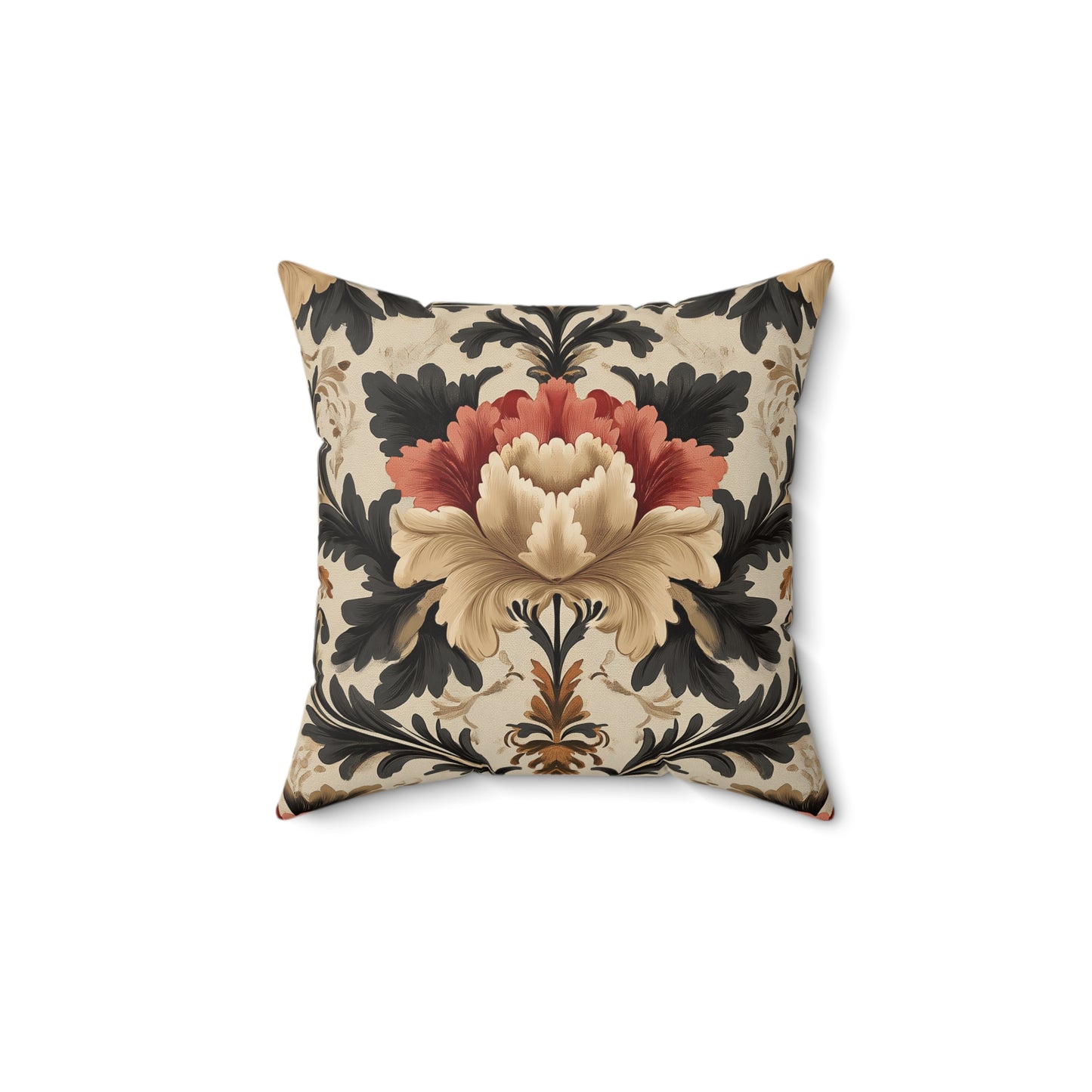 Vintage Floral Throw Pillow – Elegant Accent Cushion for Home